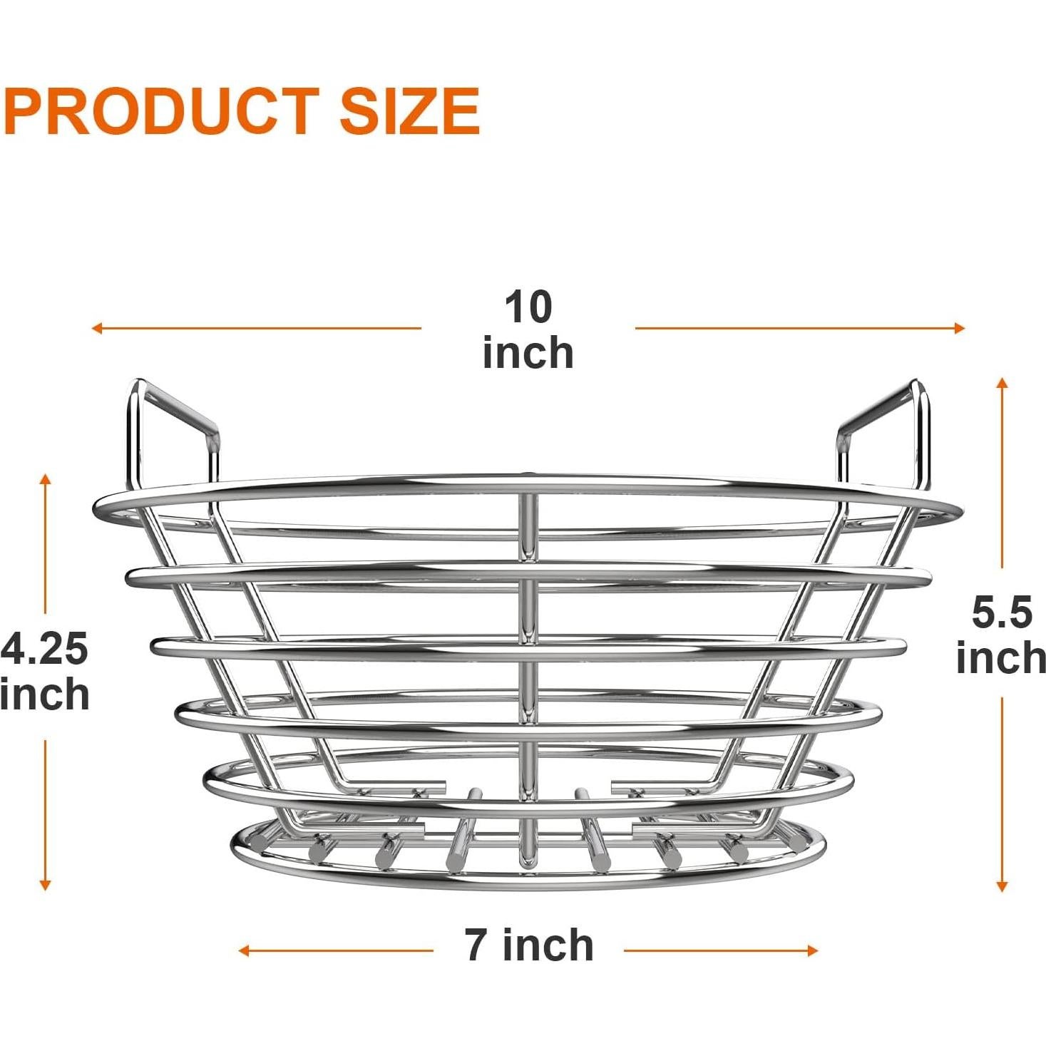 Cesta de cenizas de acero inoxidable DELSbbq para parrilla Big Green Egg