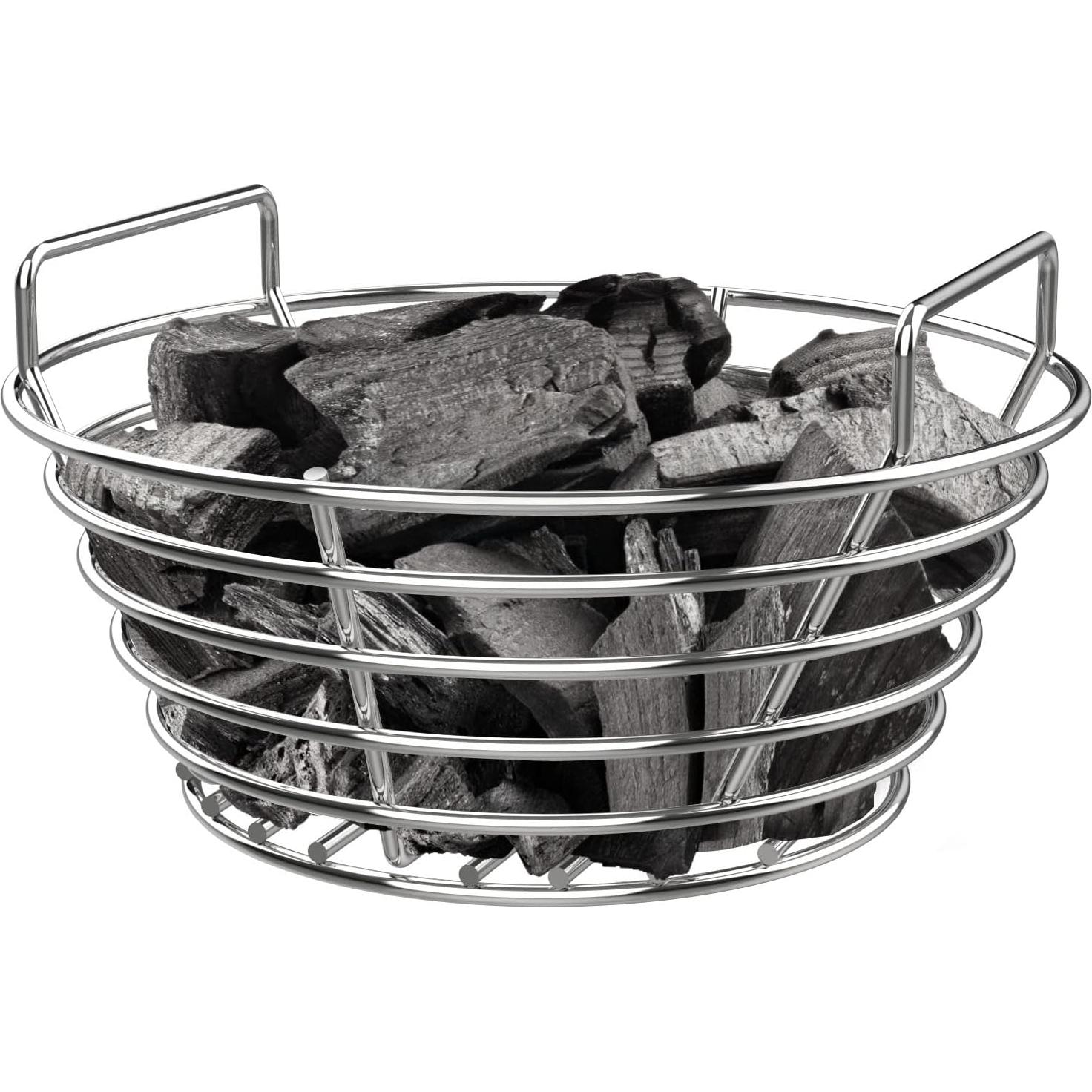 Cesta de cenizas de acero inoxidable DELSbbq para parrilla Big Green Egg