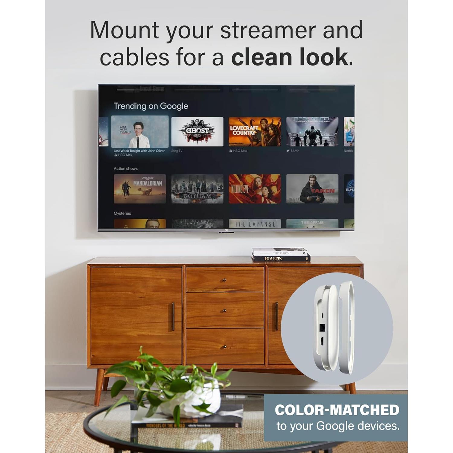 Kit de Montaje Sanus para Google TV Streamer 4K y Control Remoto