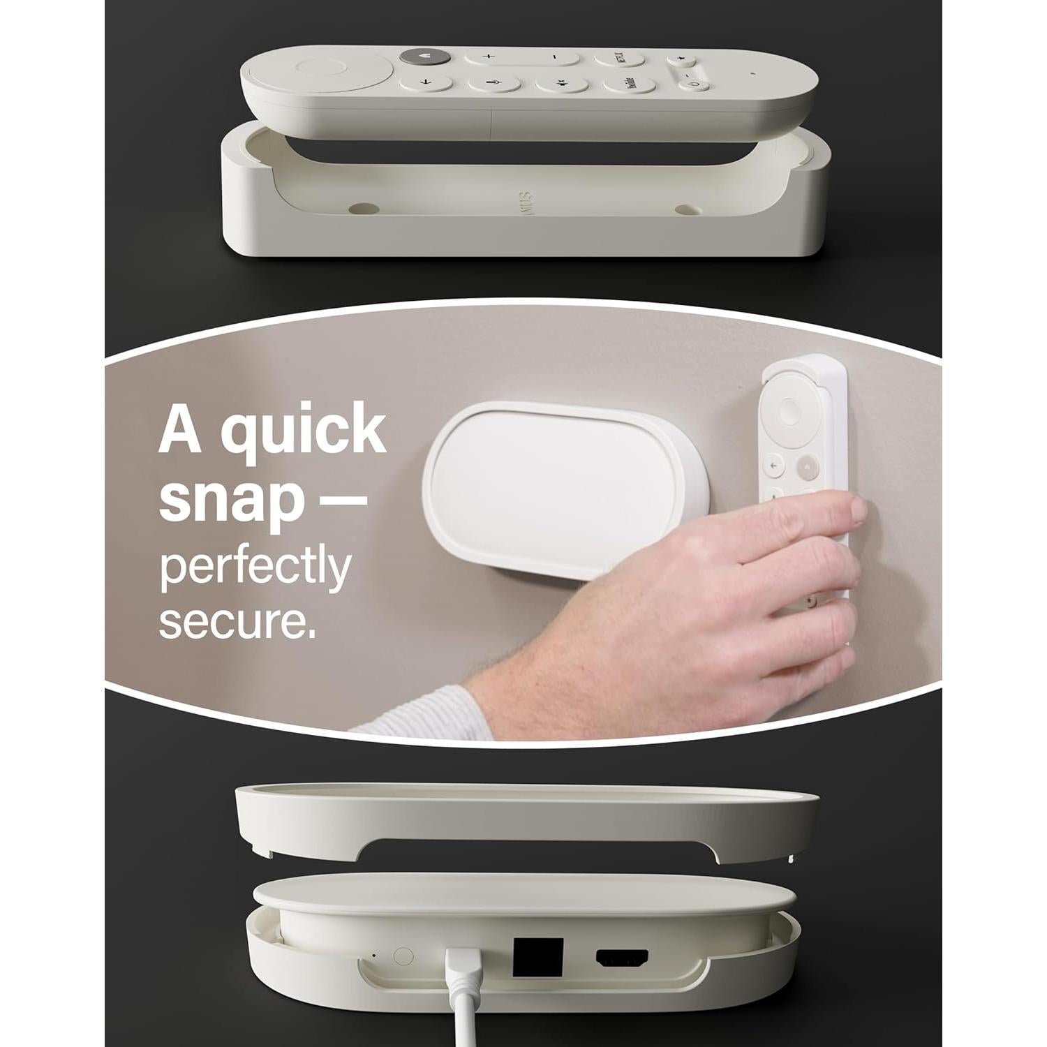 Kit de Montaje Sanus para Google TV Streamer 4K y Control Remoto