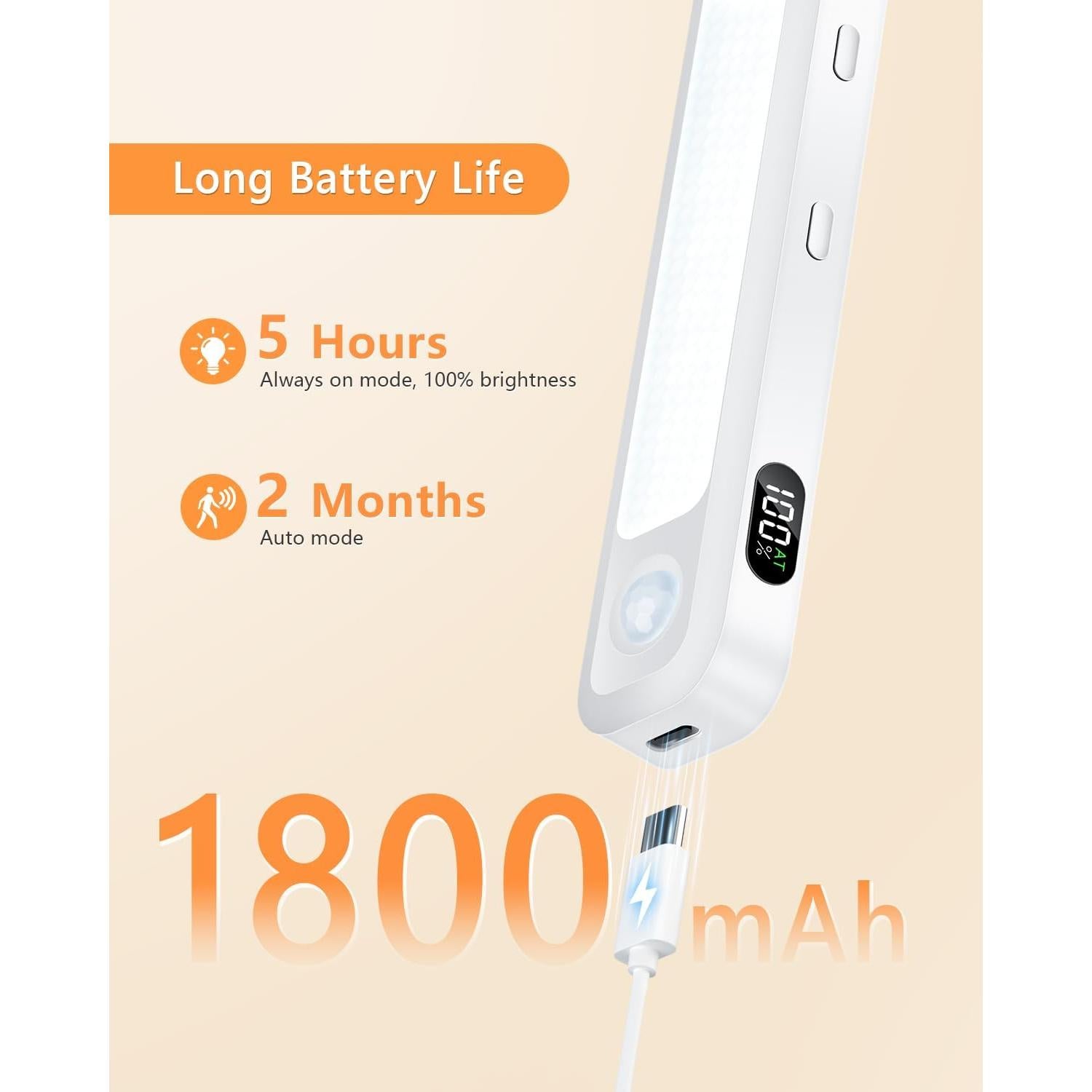 Luces LED de Gabinete WILLED, Sensor de Movimiento, 2 Paquete