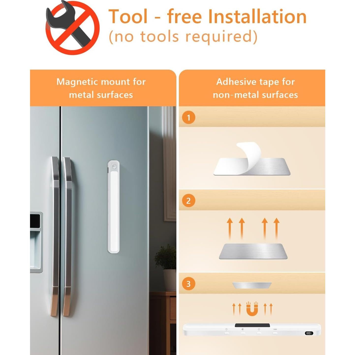 Luces LED de Gabinete WILLED, Sensor de Movimiento, 2 Paquete