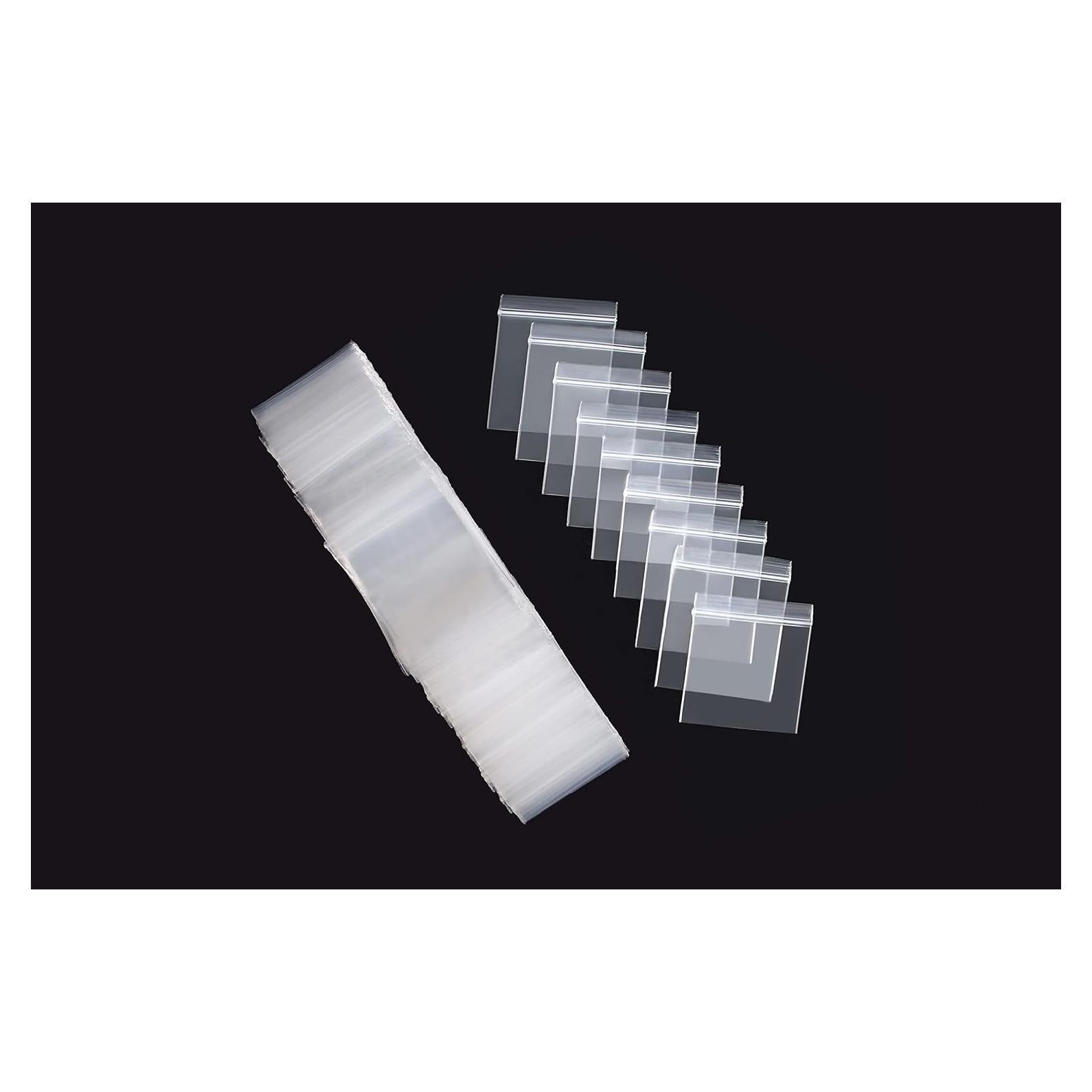 500 Mini Bolsas Plásticas con Cierre RKZCT 5x5 cm Transparentes