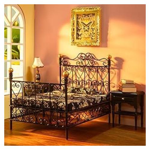 Juego de Muebles de Dormitorio para Casa de Muñecas 1:12 Minamzee