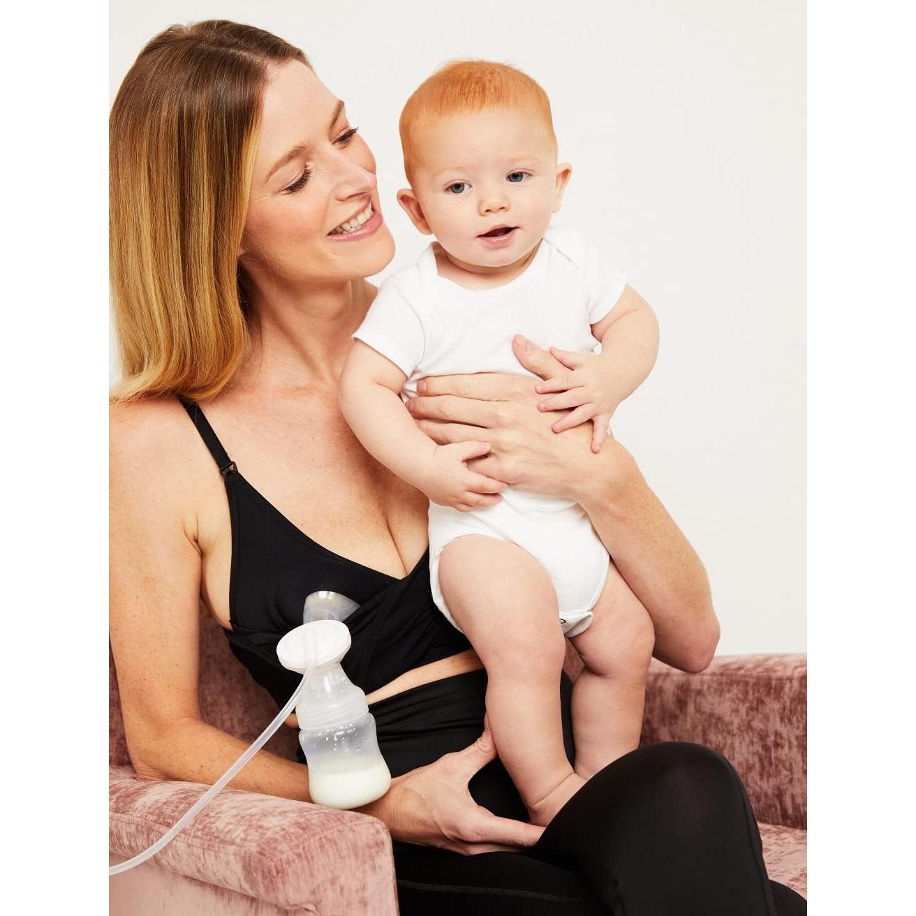 Sostén de Lactancia Sin Costuras Motherhood Maternity Negro