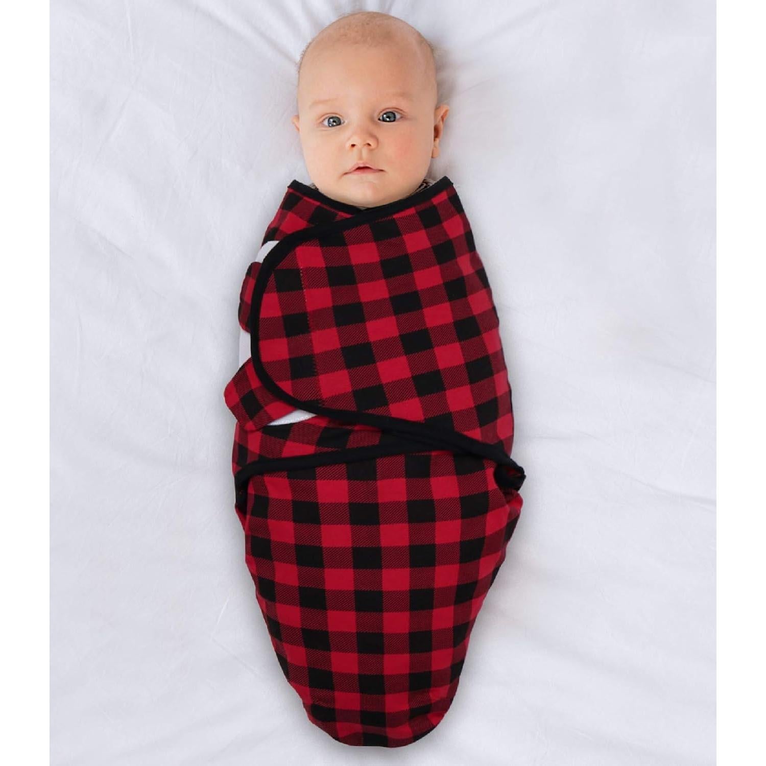 Conjunto de 3 Mantitas Swaddle The Peanutshell - Bosque Rojo