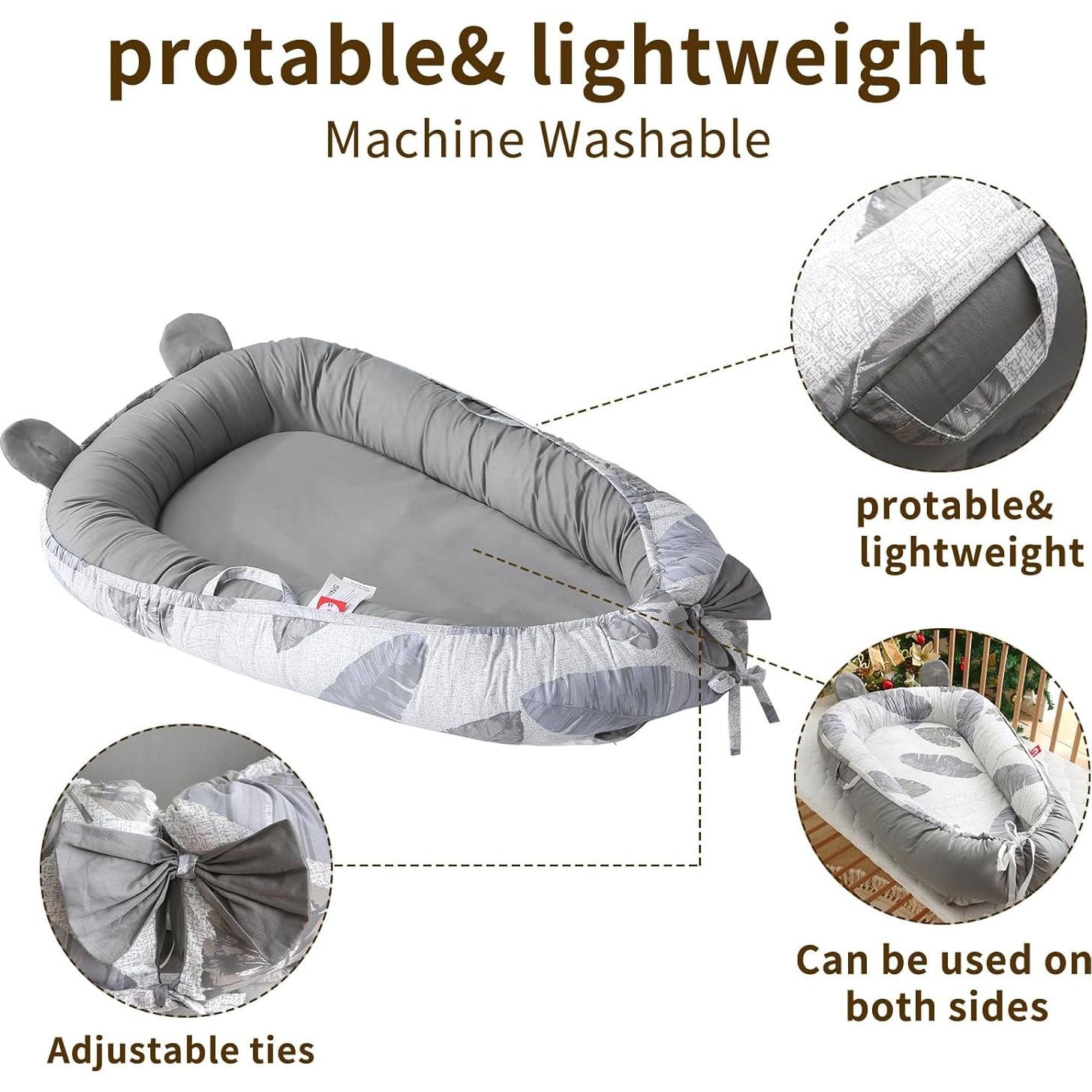 Cuna Nido para Bebés MAMAJOVE 0-24 Meses Algodón Suave