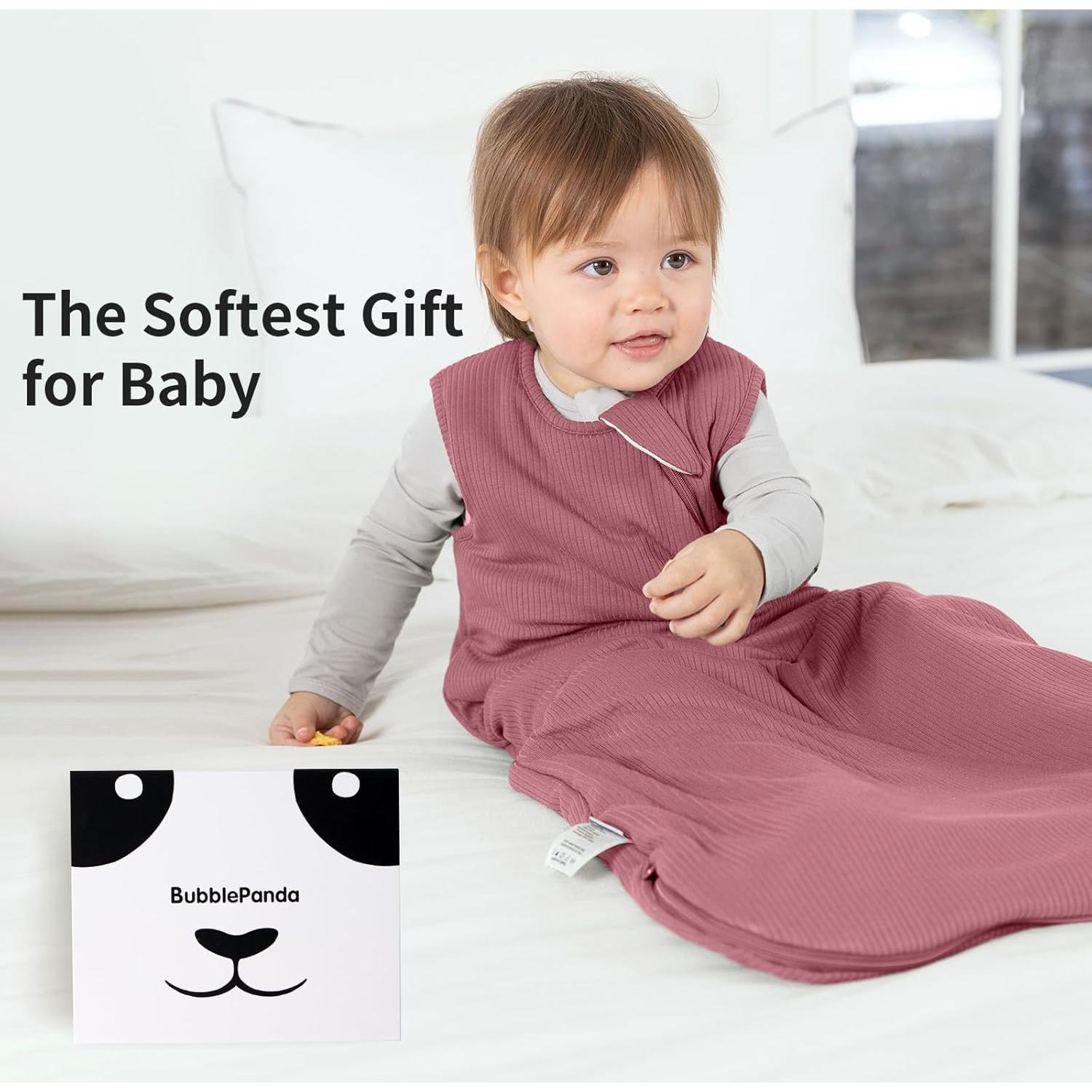 Saco de dormir unisex para bebés 0-6 meses Rayón Bambú 0.5 Tog