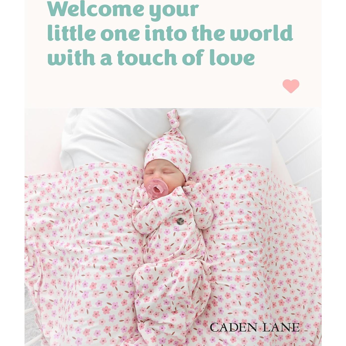 Saco de dormir anudado Caden Lane para recién nacidos 95% Viscosa