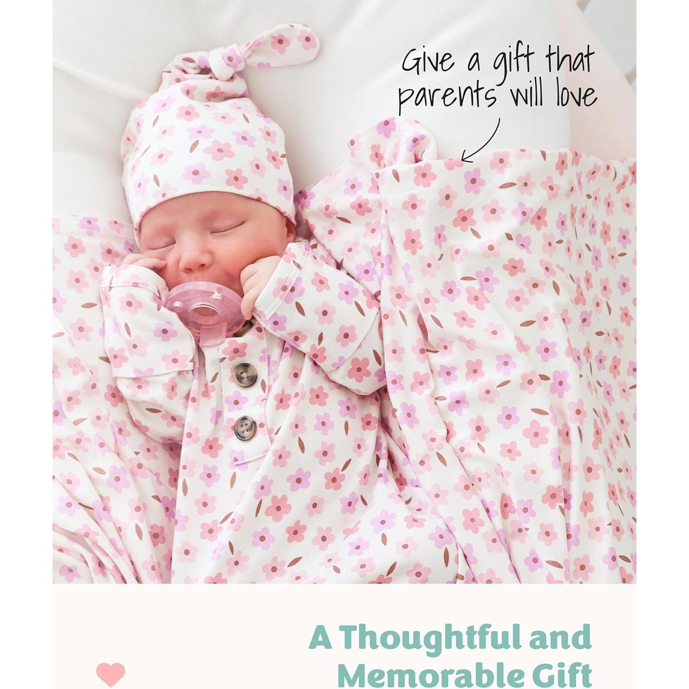 Saco de dormir anudado Caden Lane para recién nacidos 95% Viscosa