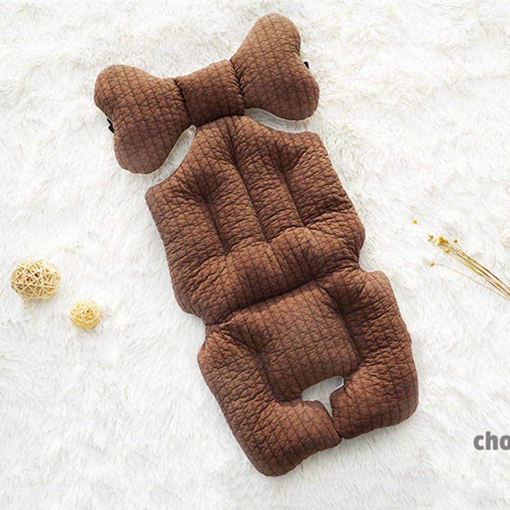 Almohadilla de Asiento Universal para Carrito de Bebé Marrón