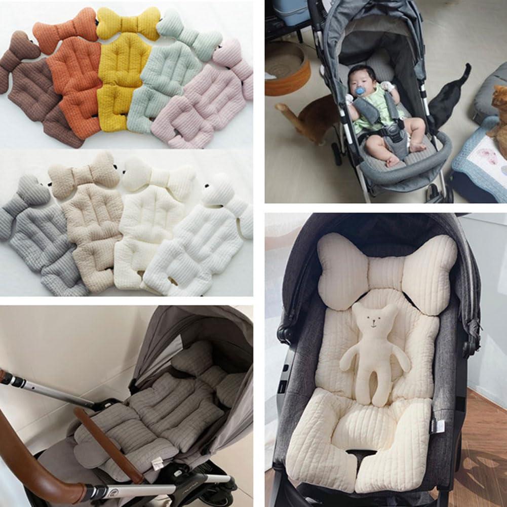 Almohadilla de Asiento Universal para Carrito de Bebé Marrón