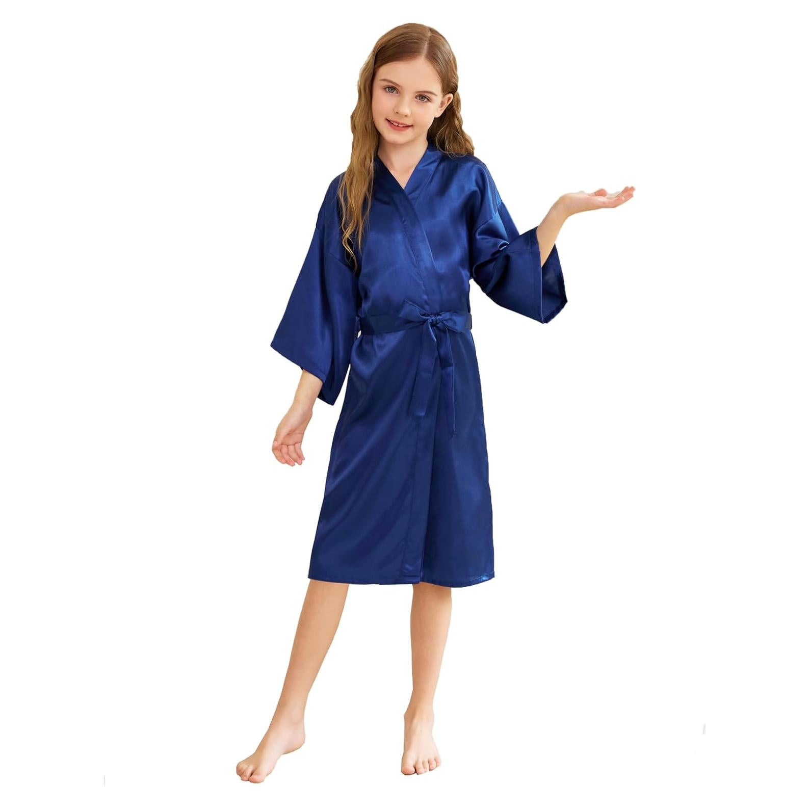 Bata de Kimono de Satén para Niñas CuteOn - Spa y Bodas