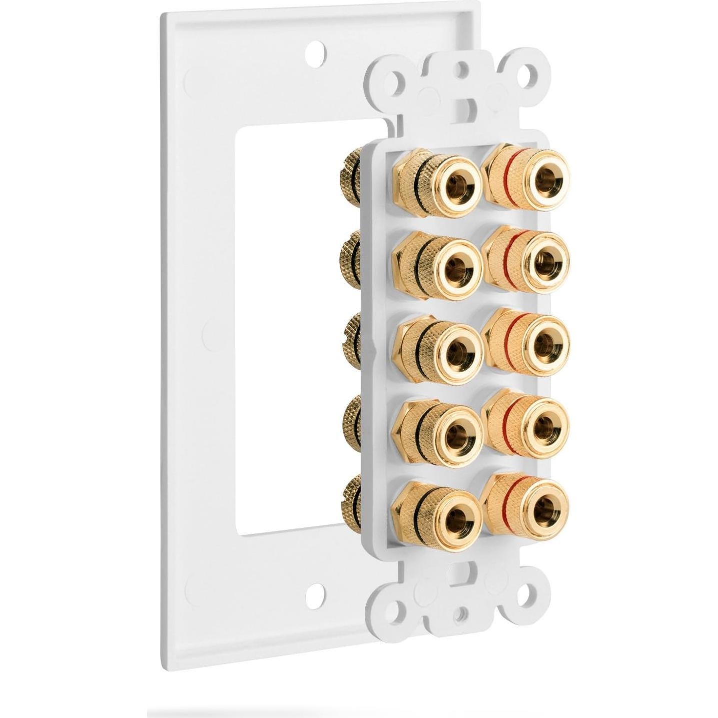 Fosmon Placa de Pared para 5 Altavoces - Cobre Premium