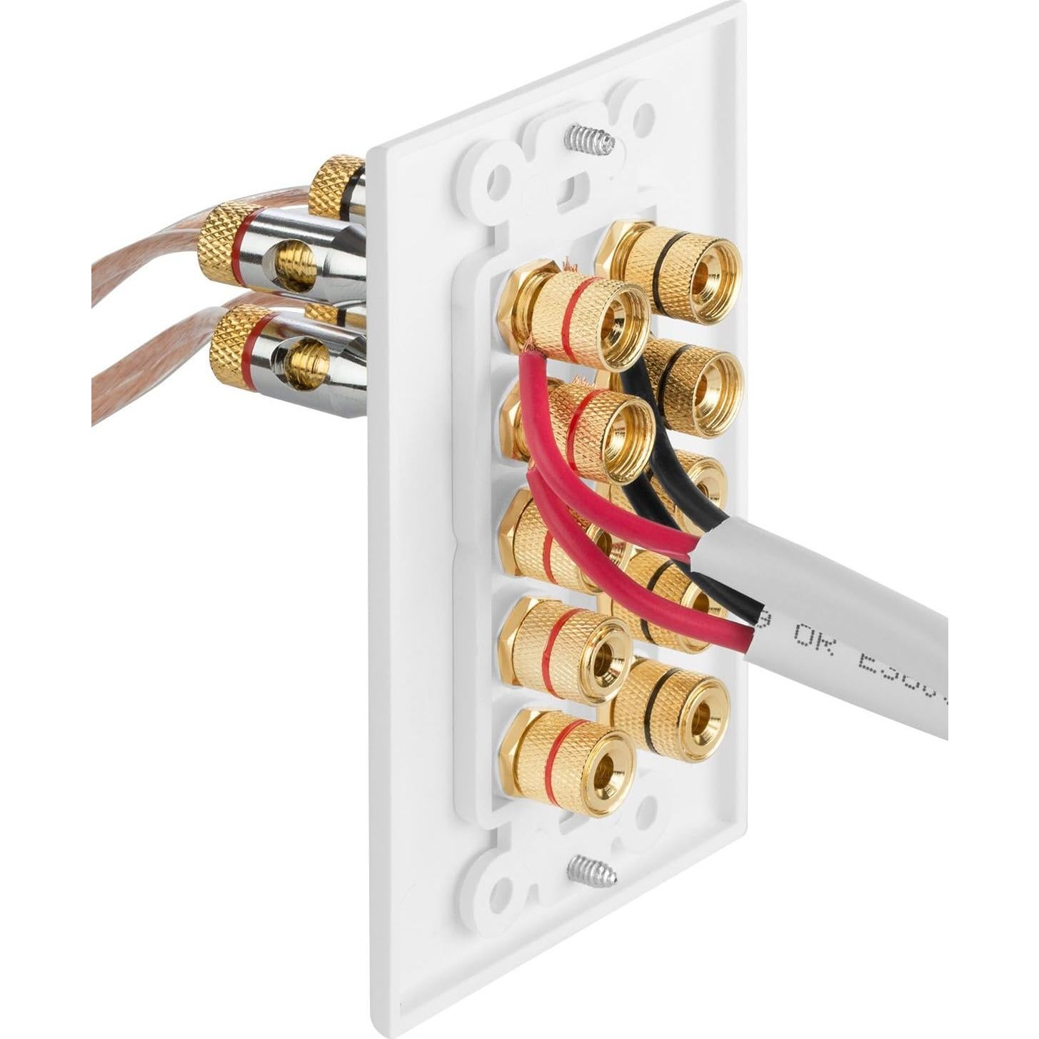 Fosmon Placa de Pared para 5 Altavoces - Cobre Premium