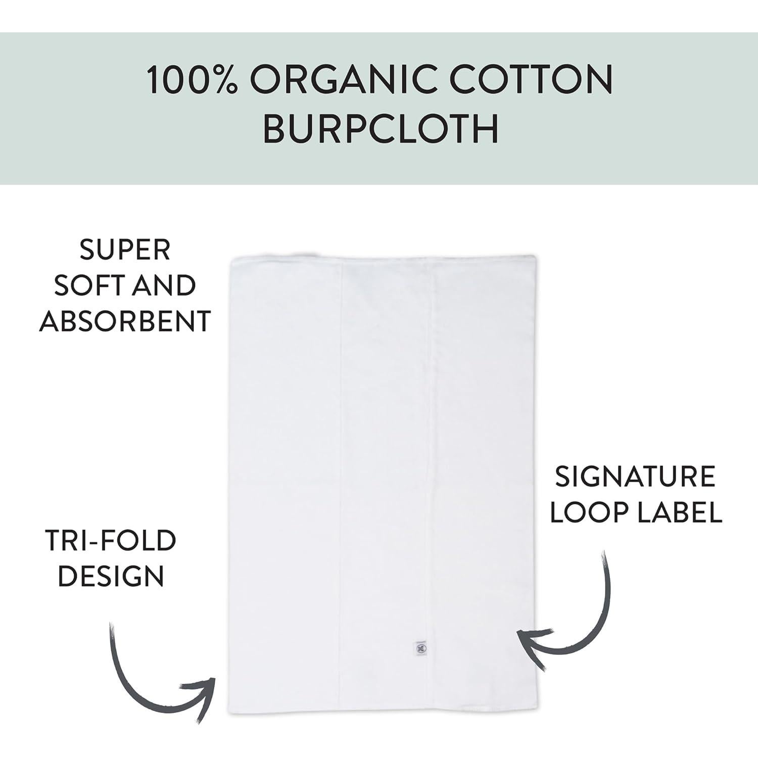 Paños de Eructo 100% Algodón Orgánico The Honest Company - 5 Unidades