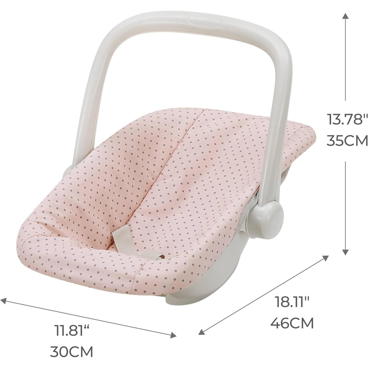 Portabebés y Asiento de Auto para Muñecas Olivia Rosa 2 Piezas