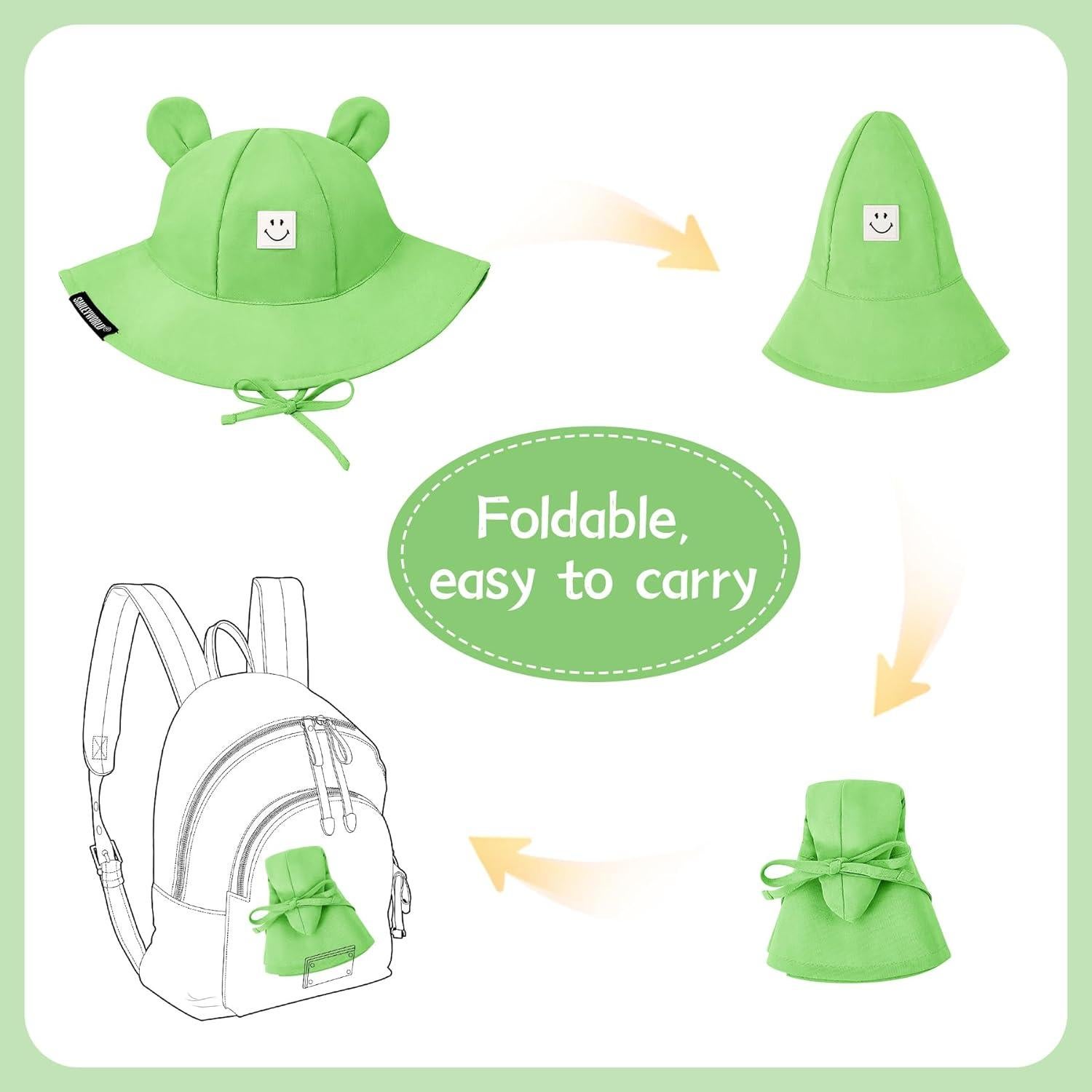 Sombrero de Sol Zando para Bebé UPF 50+ Orejas de Oso