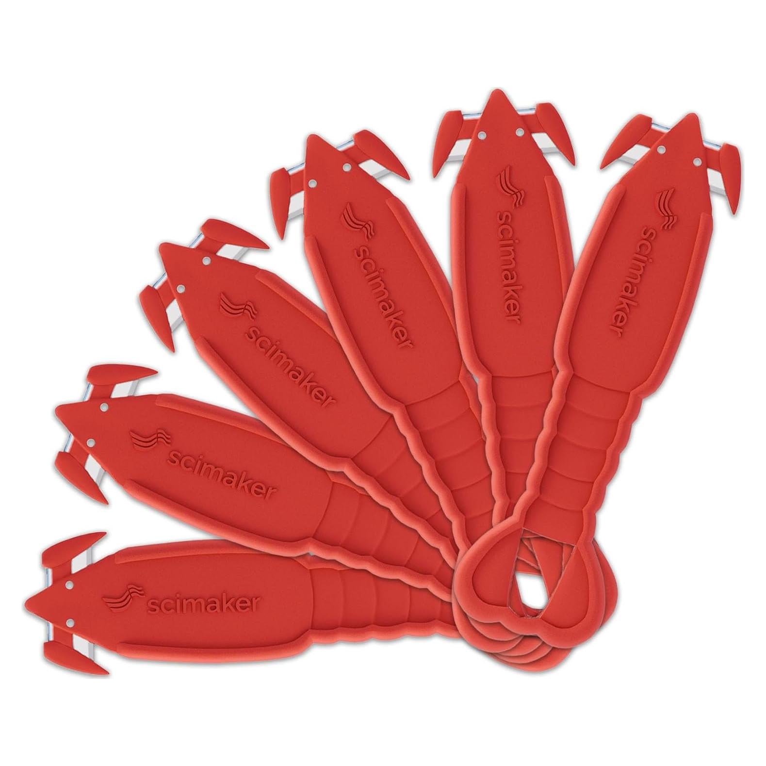 Cuchillo Cortador de Seguridad GL US, Paquete de 6 Rojo