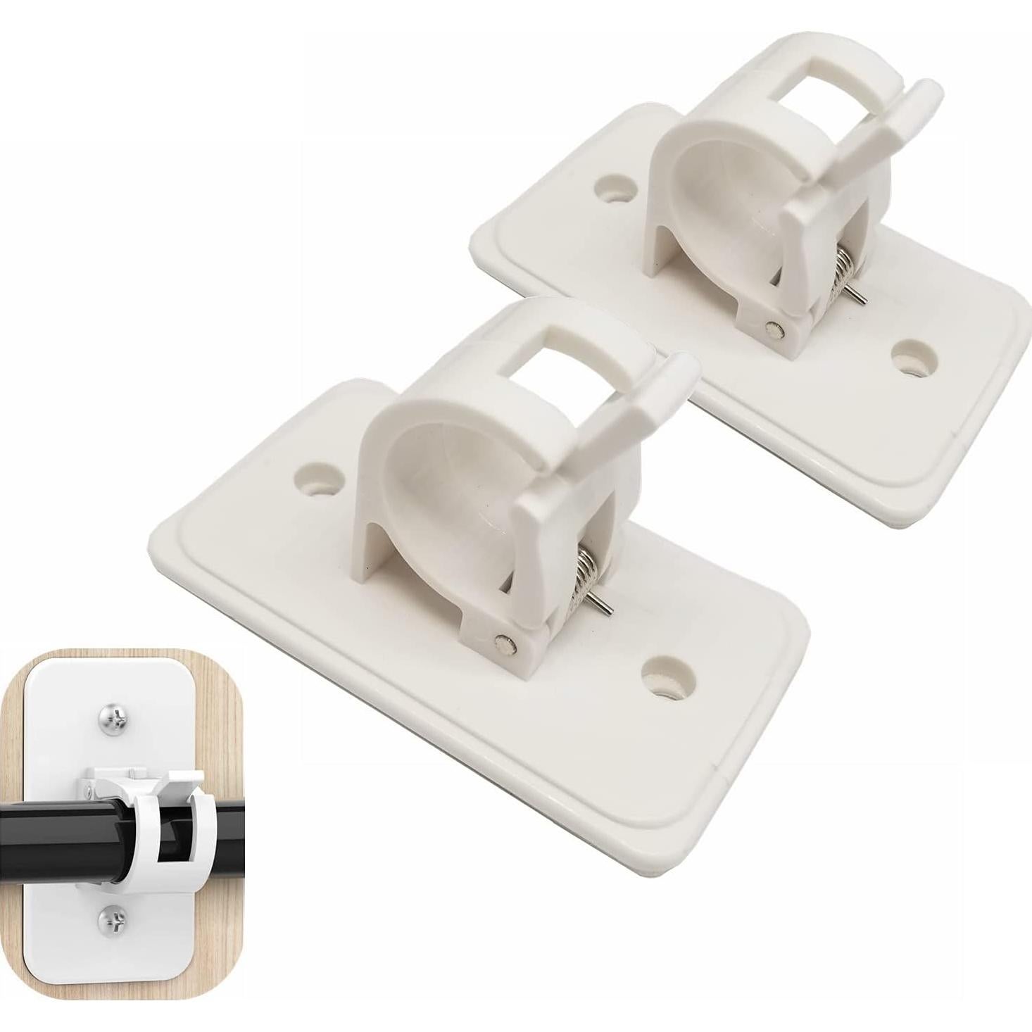 Soporte Universal para Cortinas HONEYSEW - 2 Piezas Plástico