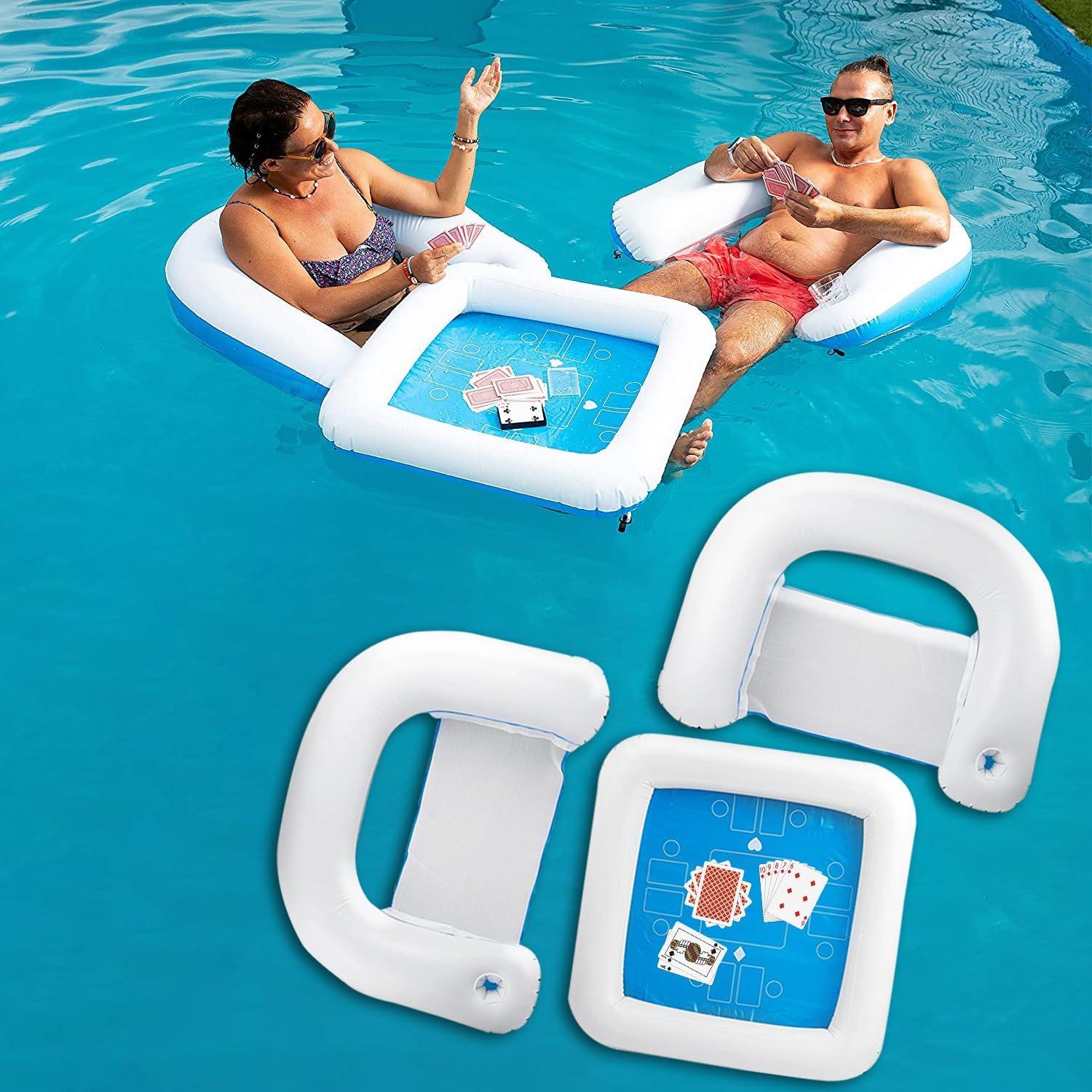 Conjunto Inflable de Juego Zento para Piscina con Mesa y Sillas