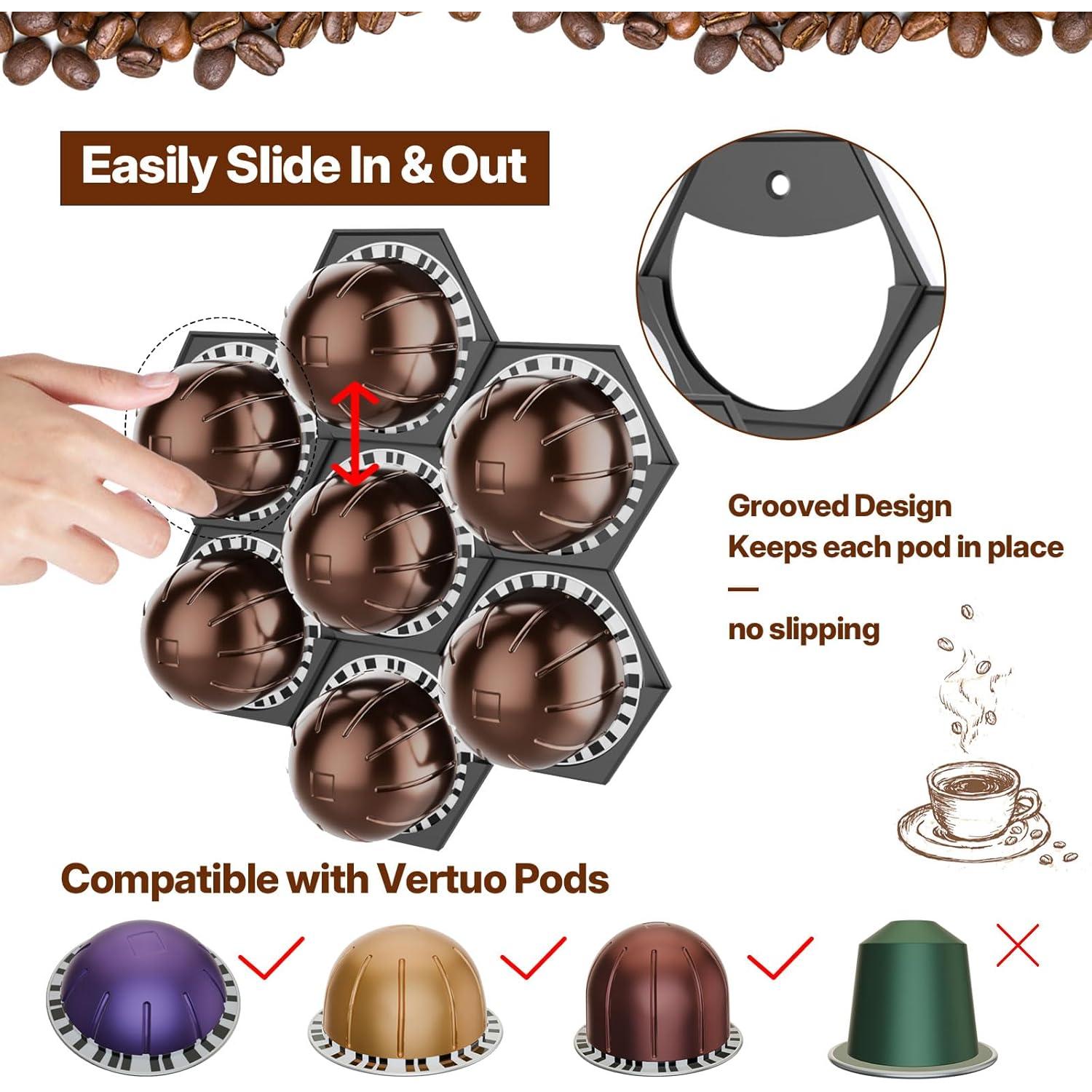 Soporte para cápsulas de café Nespresso Vertuo XSHINOVA - Pack de 2