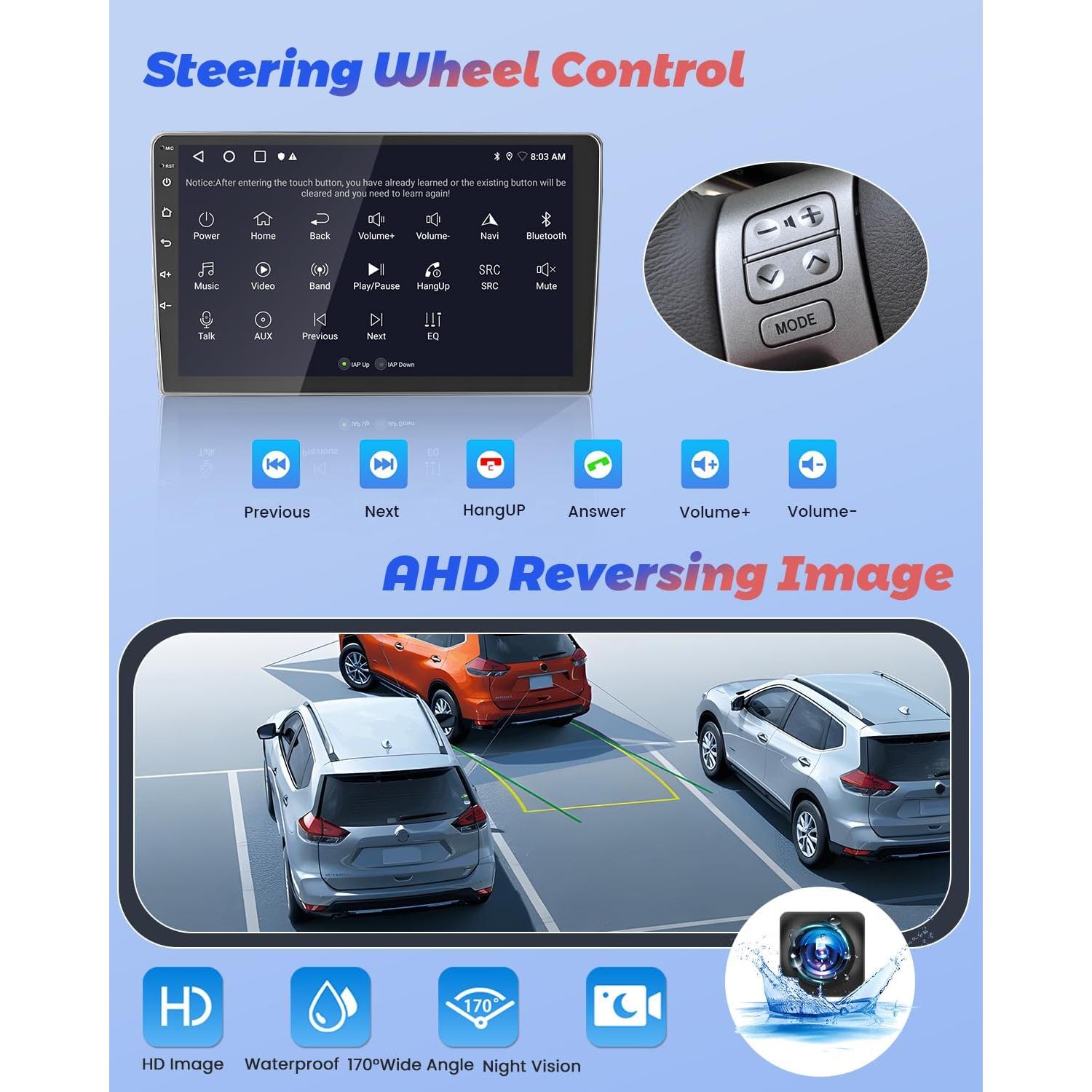 Estéreo de Coche Android Hikity 2+64GB para Honda Civic 2001-2005