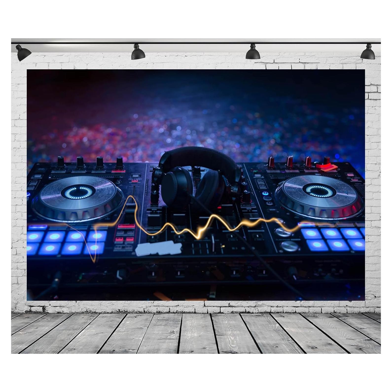 Fondo Fotográfico CORFOTO 150x100 cm DJ Mixer Colorido