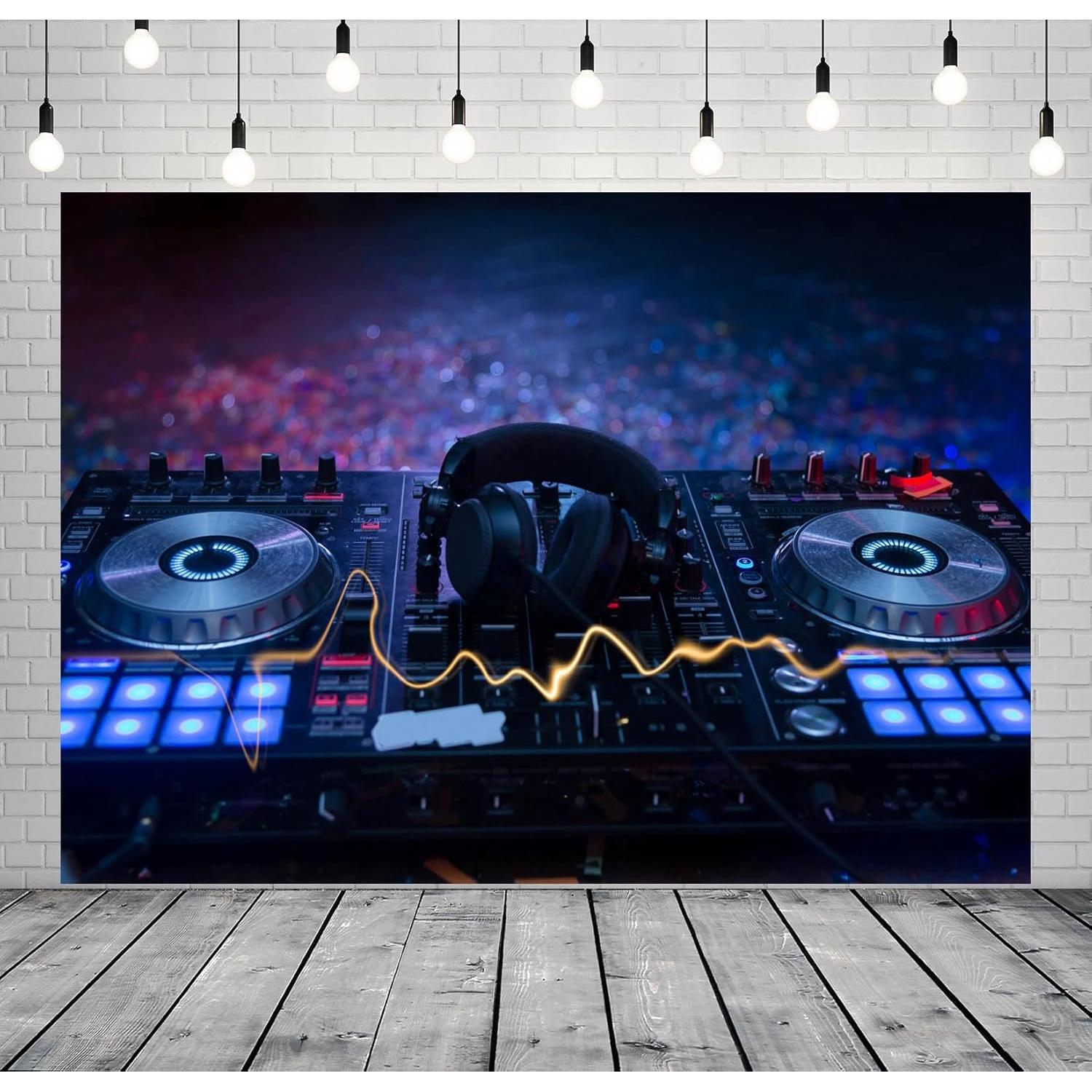 Fondo Fotográfico CORFOTO 150x100 cm DJ Mixer Colorido