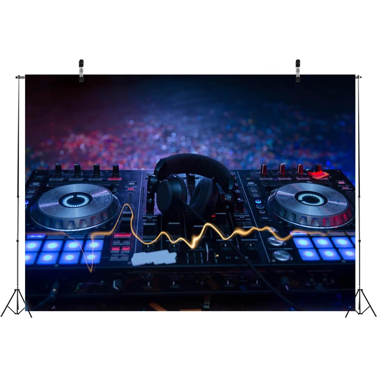 Fondo Fotográfico CORFOTO 150x100 cm DJ Mixer Colorido