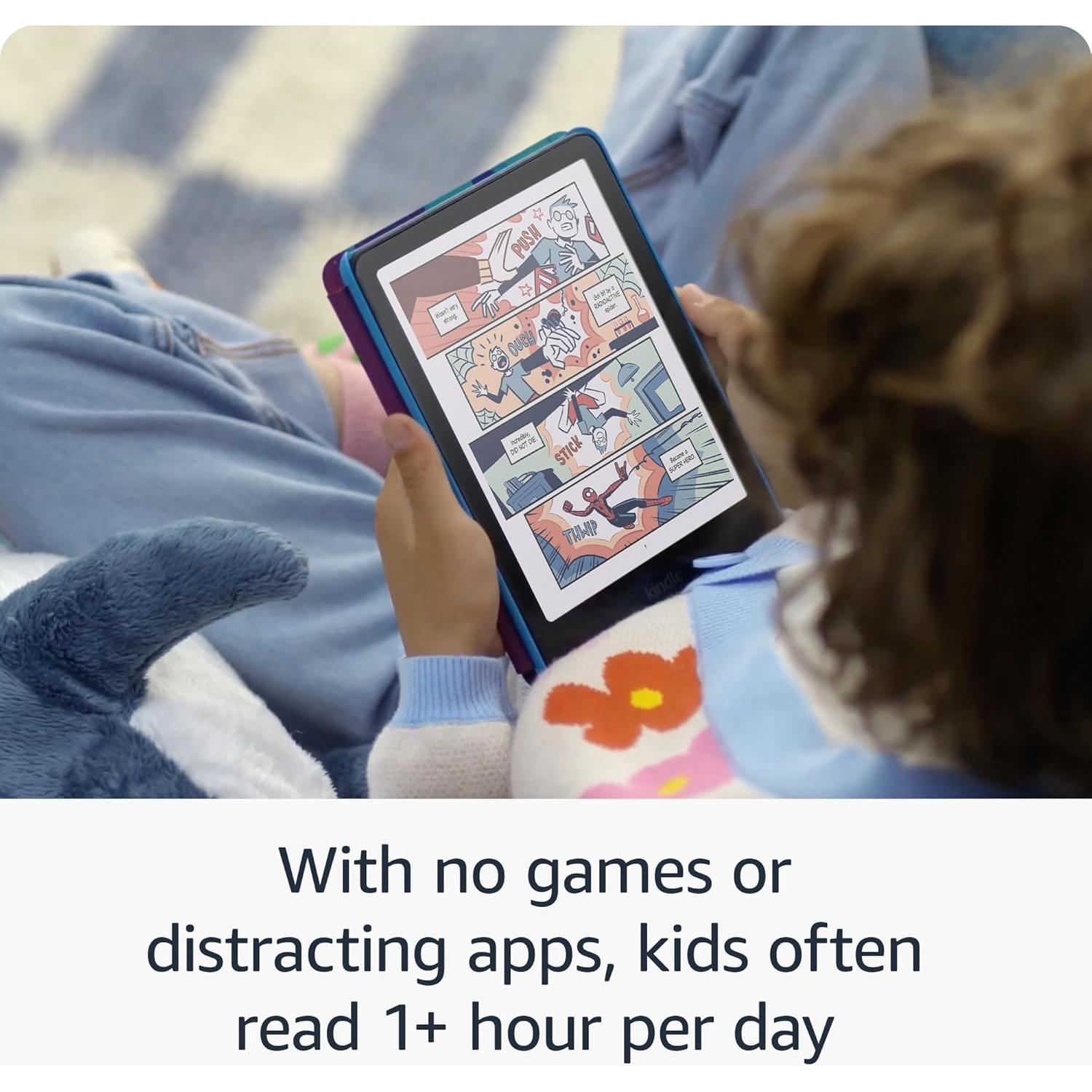 Amazon Kindle Colorsoft Kids 16GB (newest model) – First Kindle for kids in color, with cover - Fantasy River