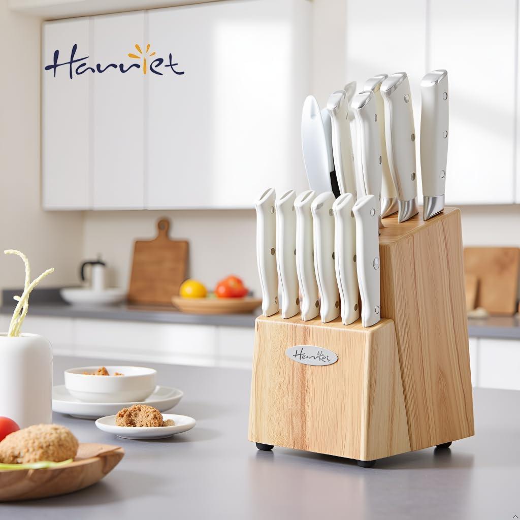 Juego de Cuchillos Harriet 14 Piezas Acero Inoxidable con Bloque