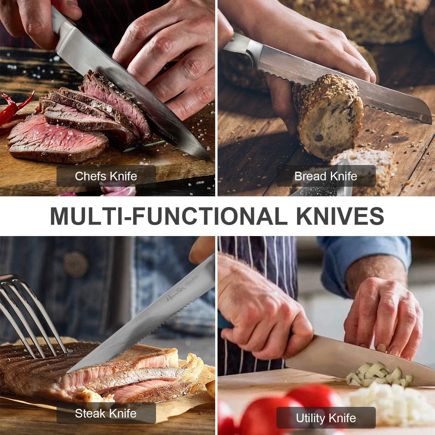 Juego de Cuchillos Harriet 14 Piezas Acero Inoxidable con Bloque