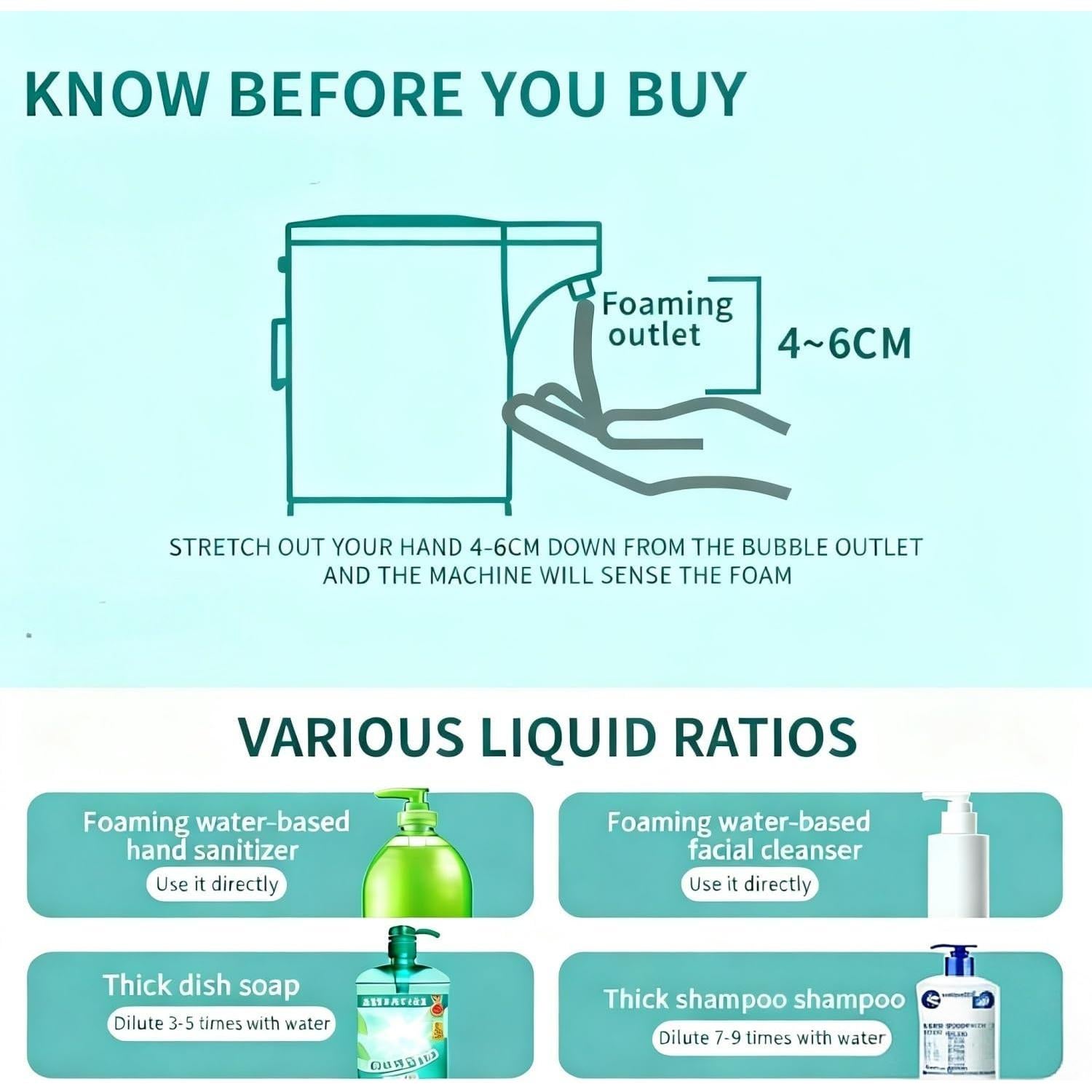 Automatic Foaming Soap Dispenser,Touchless Foam Soap Dispenser 4-Level Adjustable Electric, Auto Bathroom Kitchen Hand Soap Dispenser,12oz/350ml, Wall Mounted, Rechargeable