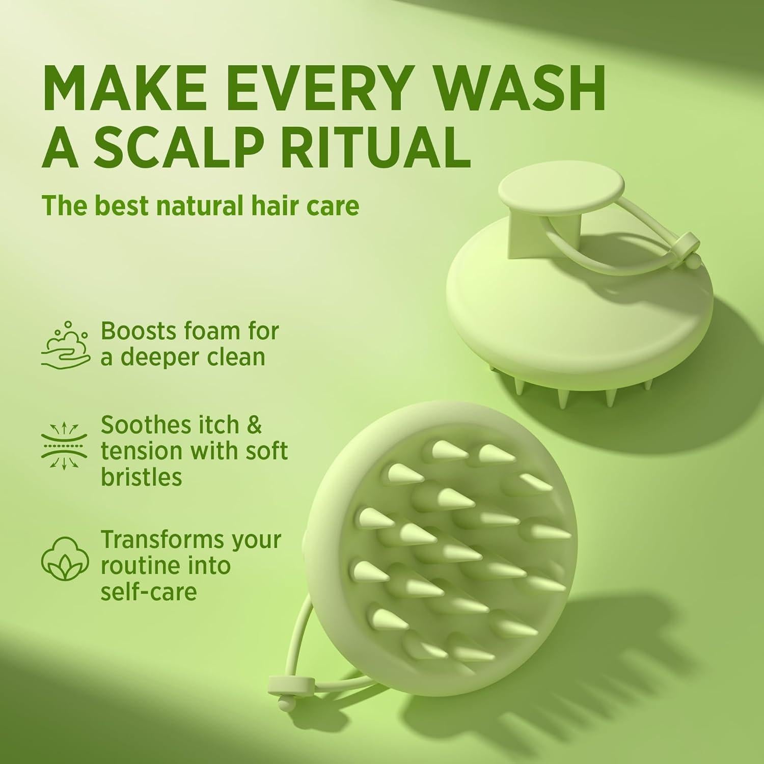 Cepillo Masajeador de Cuero Cabelludo Roycederm - Silicona Suave