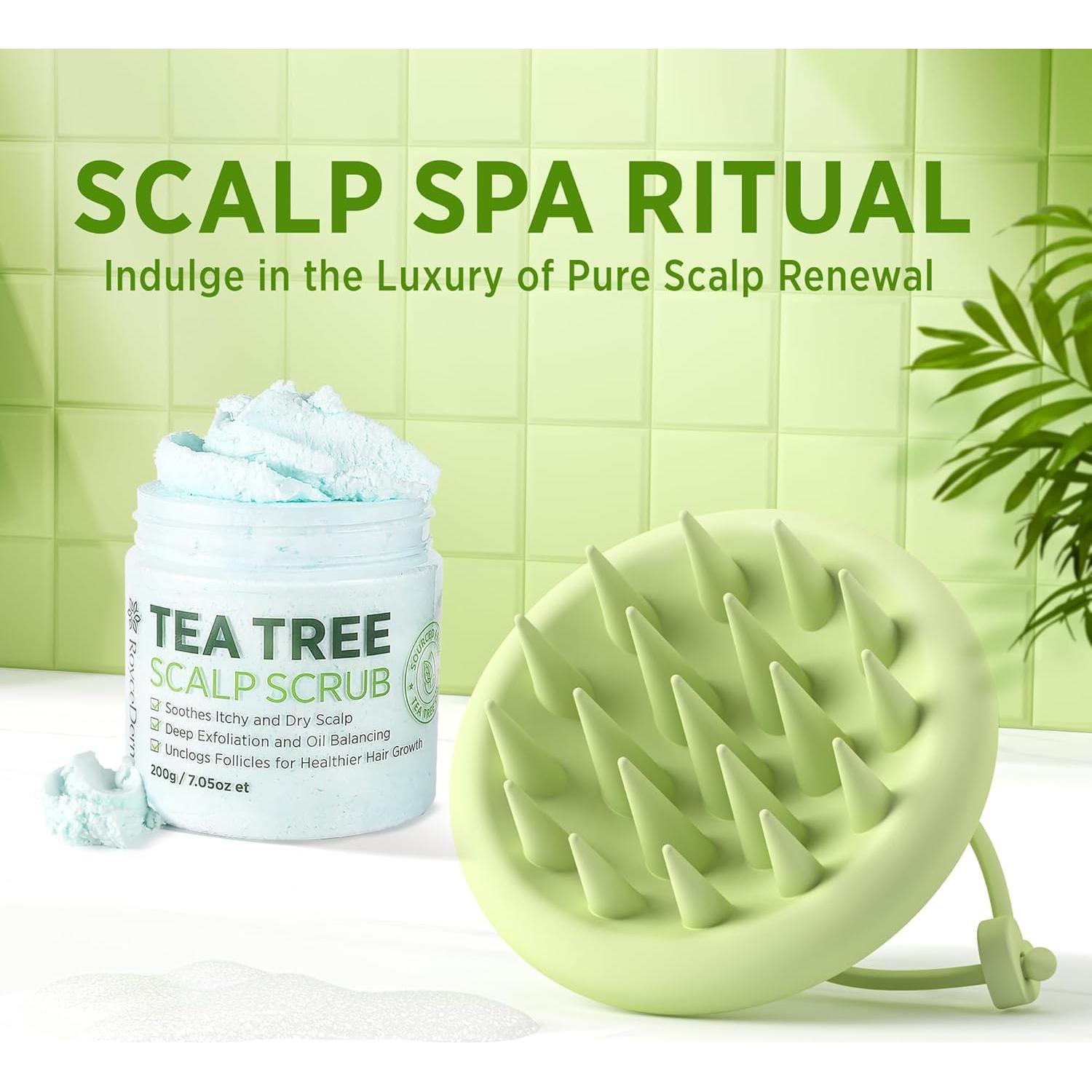 Cepillo Masajeador de Cuero Cabelludo Roycederm - Silicona Suave