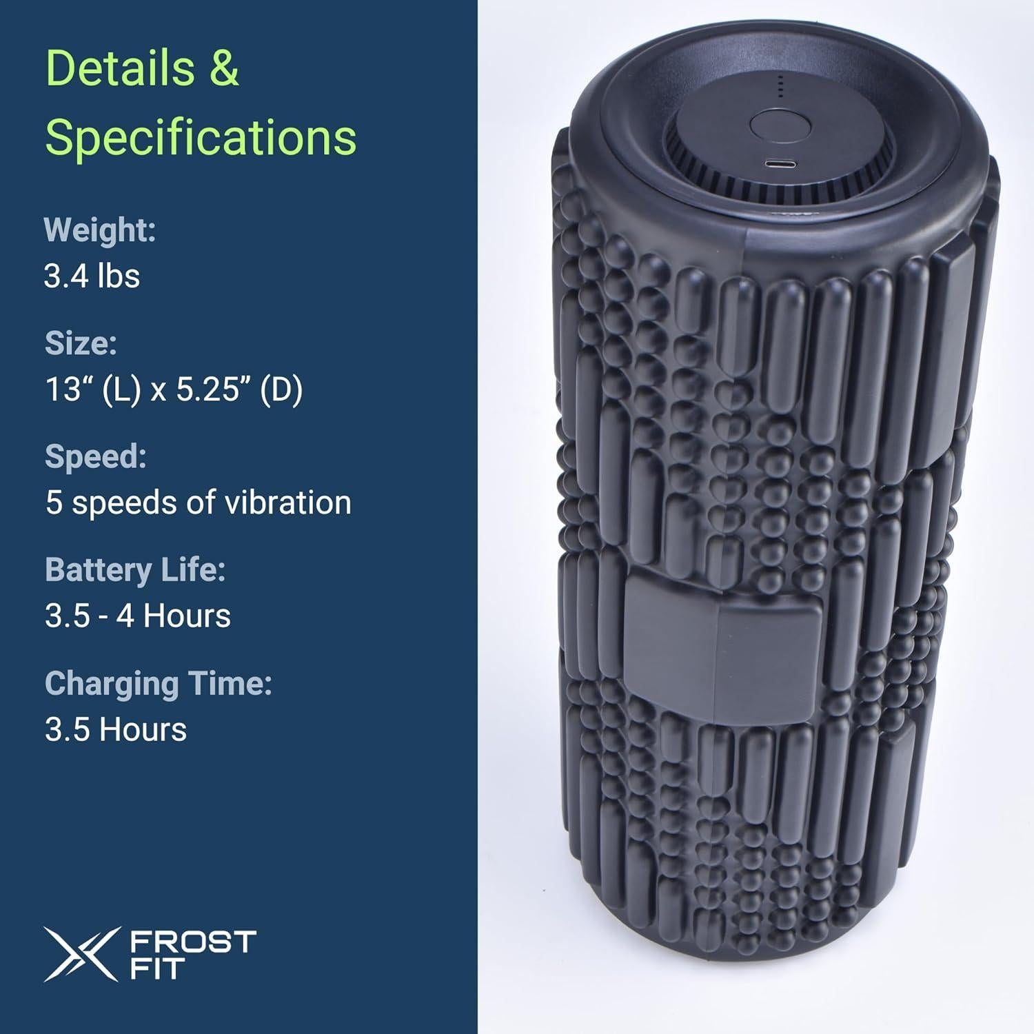 Rodillo de Espuma Vibrante Icebound Essentials Flow 33x13cm