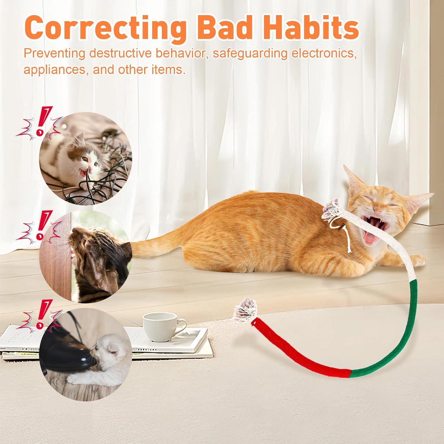 3 Juguetes para Gatos TEAWOO Cuerda Catnip 70 cm Salud Dental