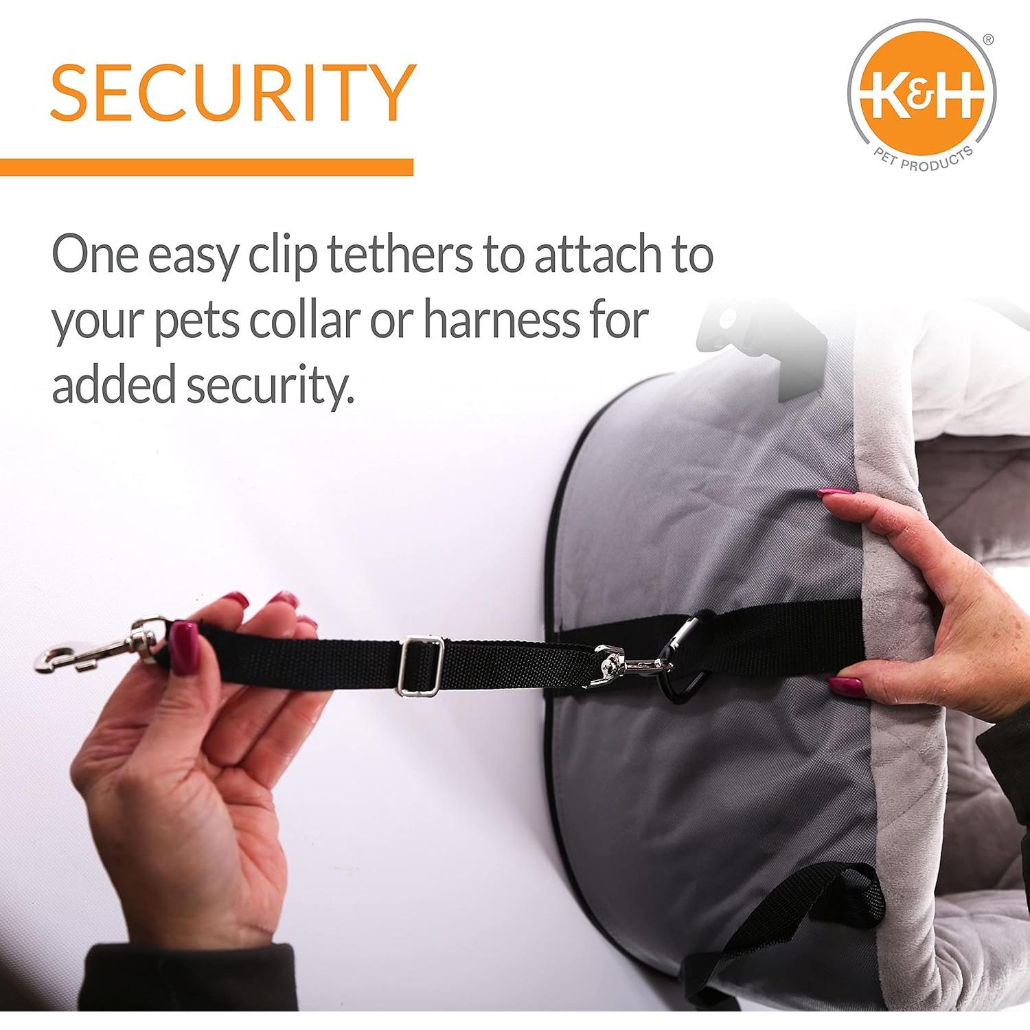 Asiento Elevador para Perros K&H Gris 40.6x36.8cm hasta 6.8kg