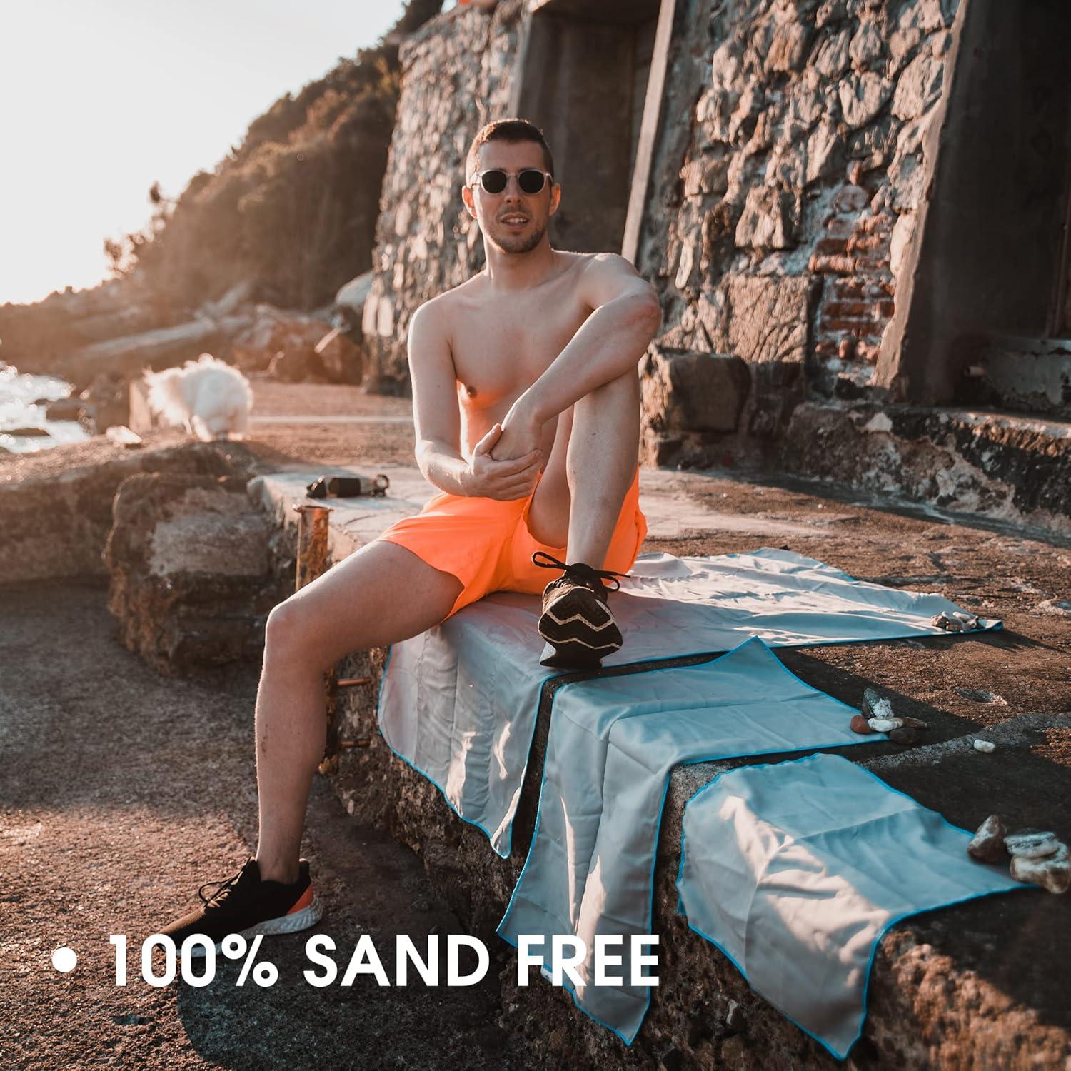 Toallas de Microfibra 4Monster - 3 Tamaños Compactos para Viaje