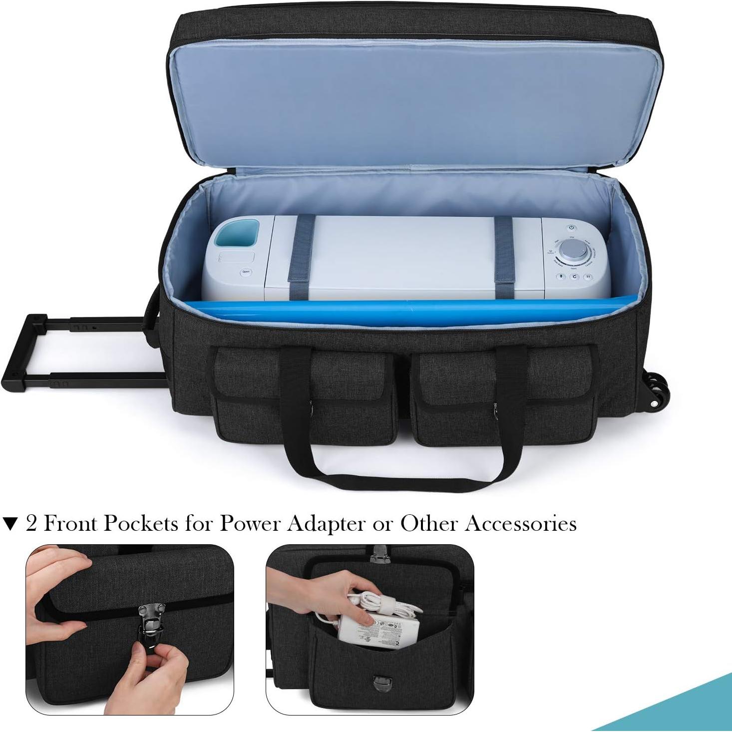 Bolsa de Transporte Rodante Yarwo para Cricut y Silhouette 59x30x24cm