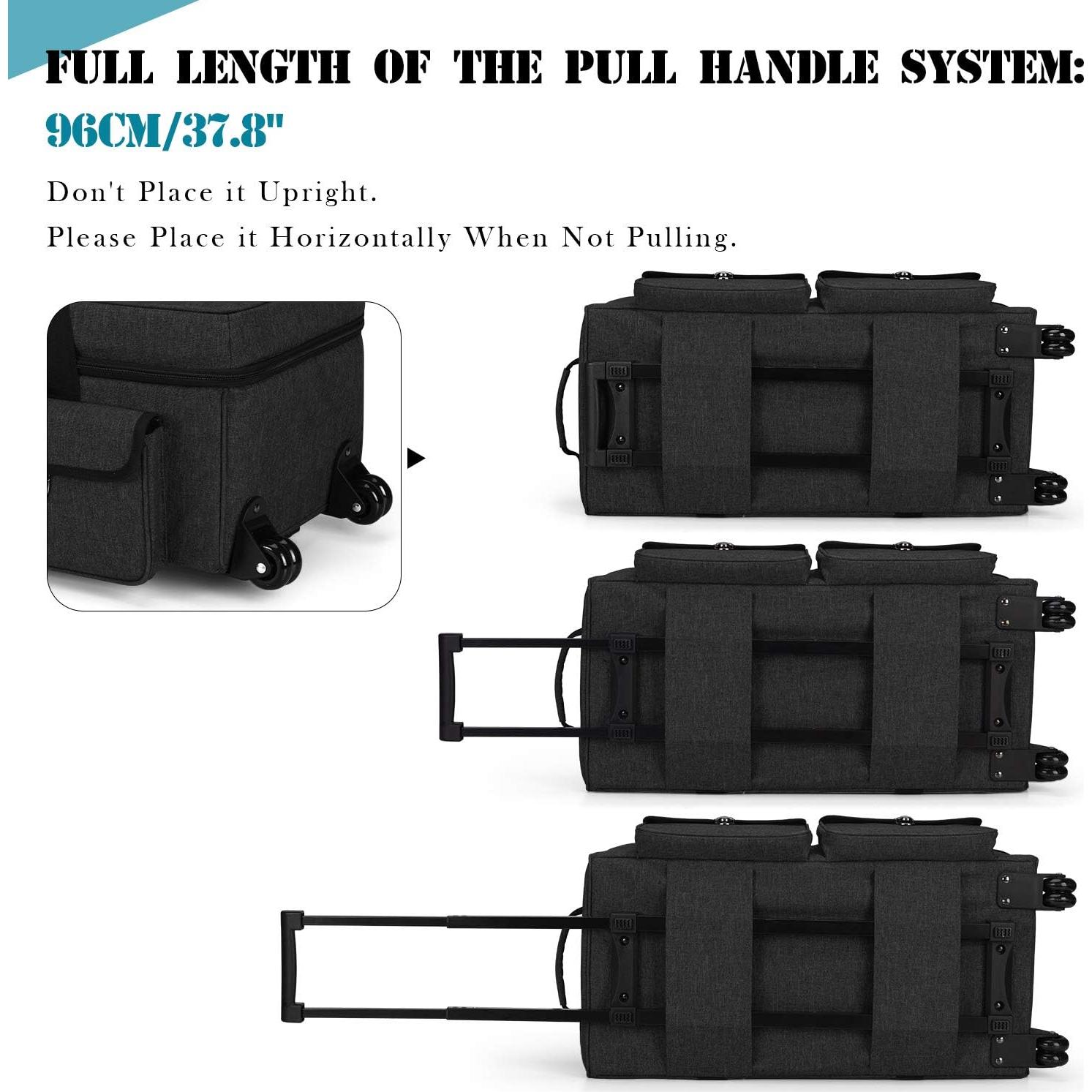 Bolsa de Transporte Rodante Yarwo para Cricut y Silhouette 59x30x24cm