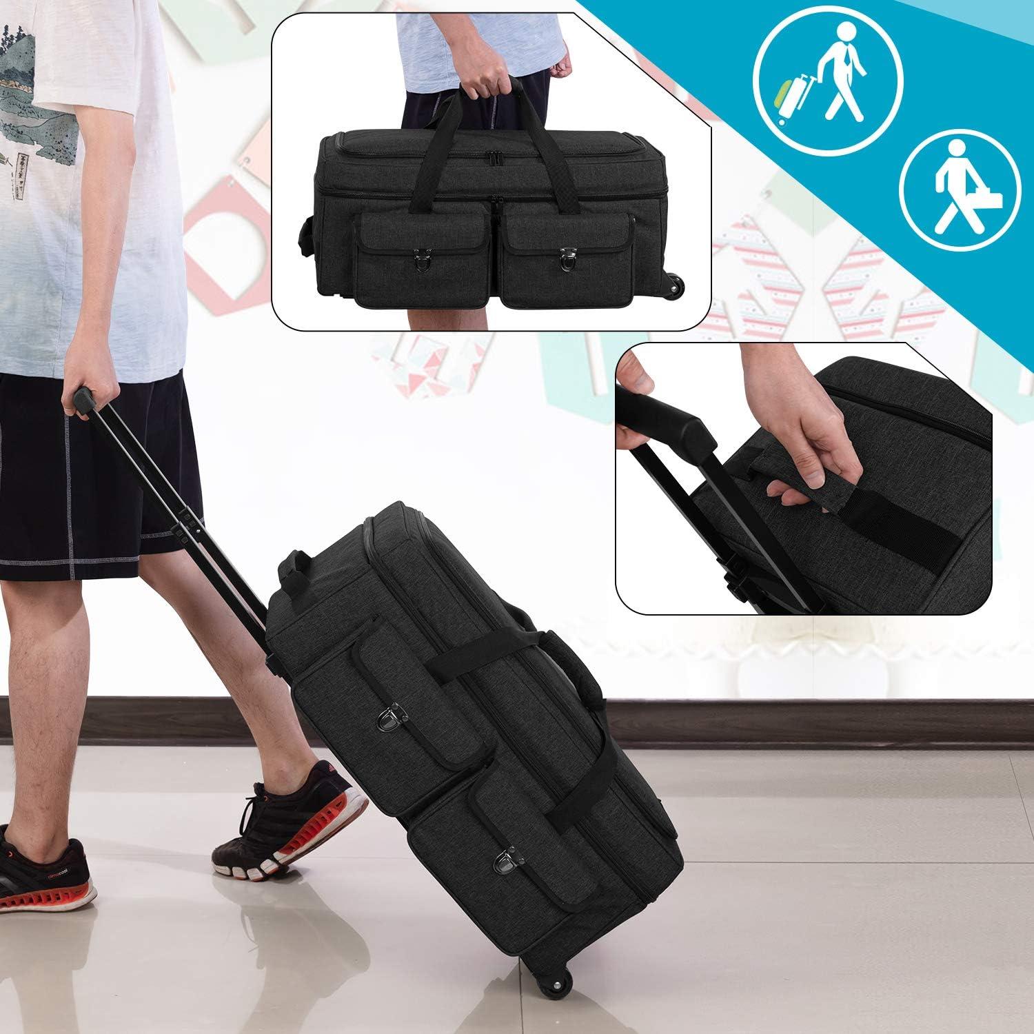 Bolsa de Transporte Rodante Yarwo para Cricut y Silhouette 59x30x24cm