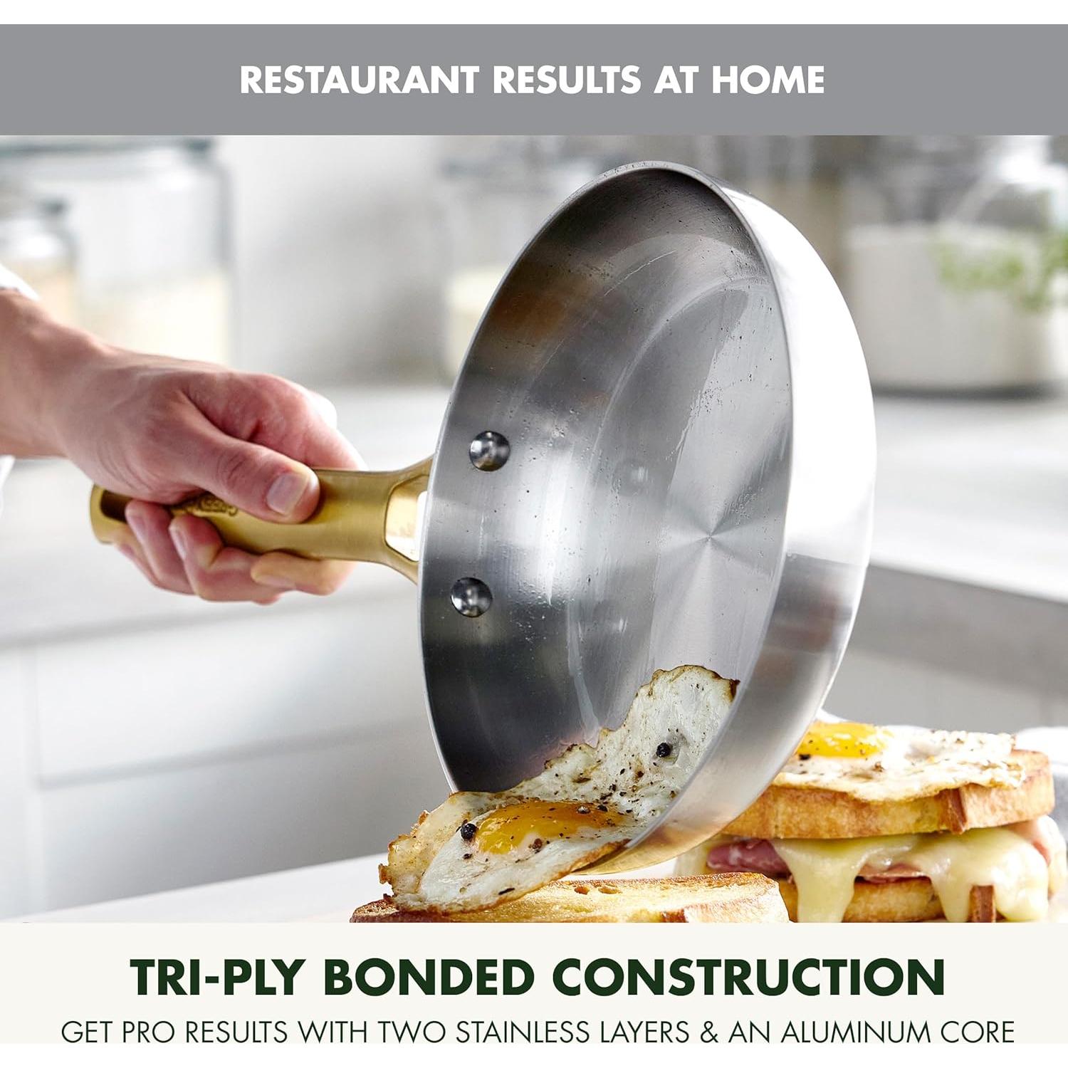 Sartén GreenPan Tri-Ply 20.32 cm Acero Inoxidable Apta Horno