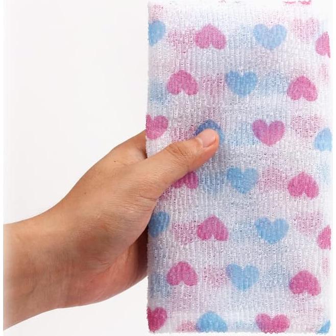 Toalla de Ducha Exfoliante Corazón EASY WELL 20.3x7.6 cm