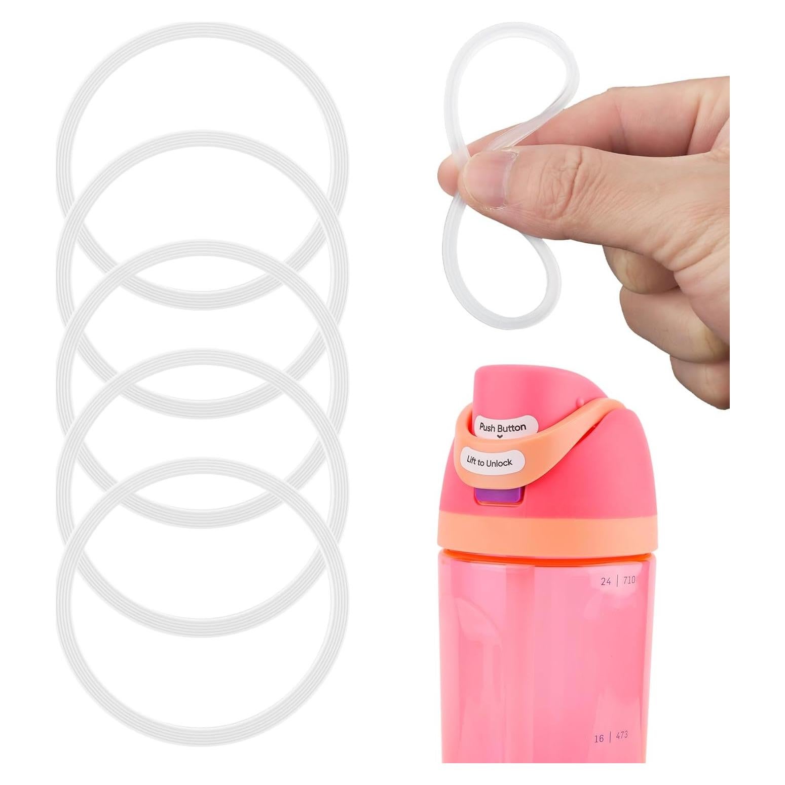 Juntas de Reemplazo Owala FreeSip 6 Piezas Silicona Transparente