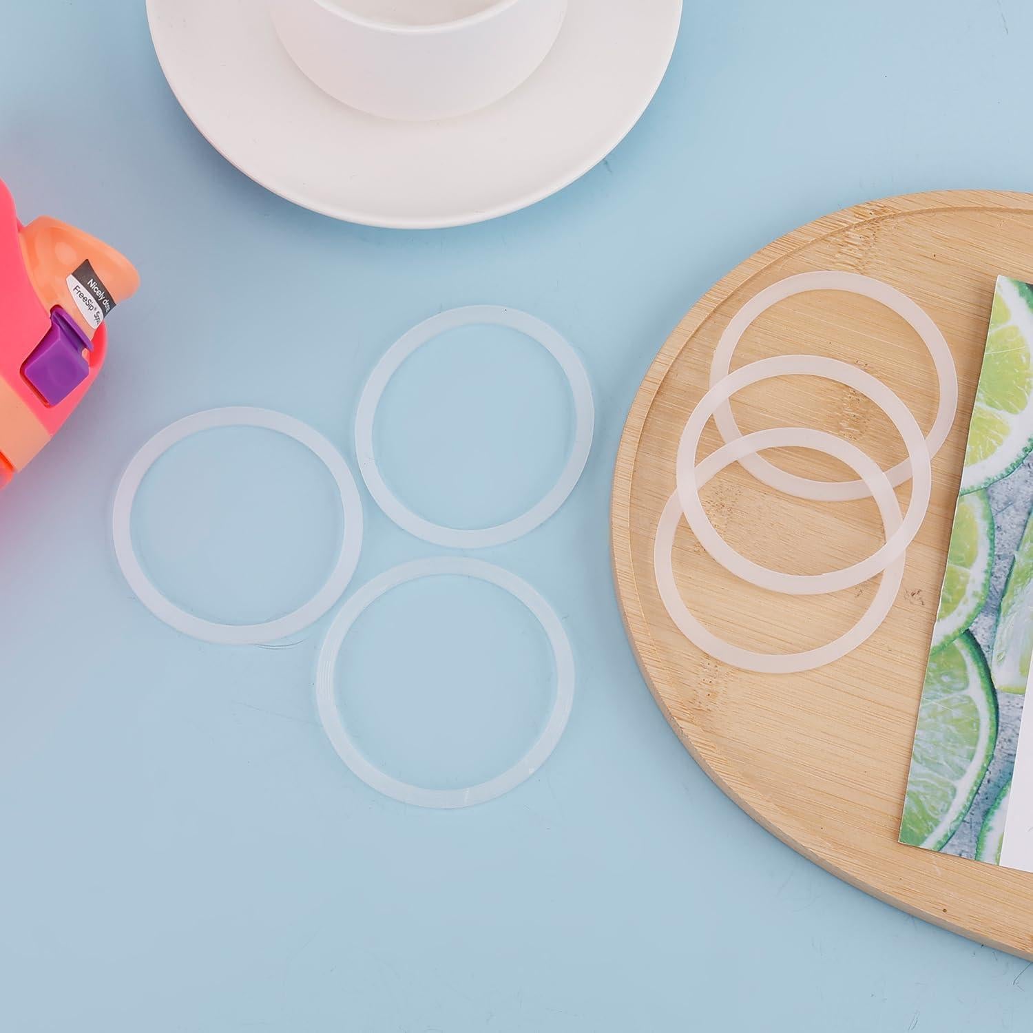 Juntas de Reemplazo Owala FreeSip 6 Piezas Silicona Transparente