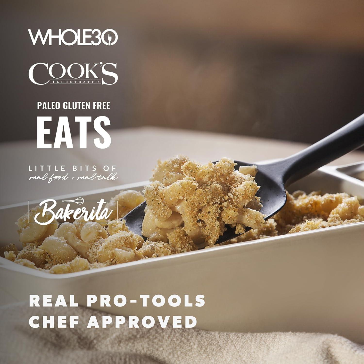 Espátula de Silicona DI ORO Sin Costuras - Profesional, 28.4 cm, Negro