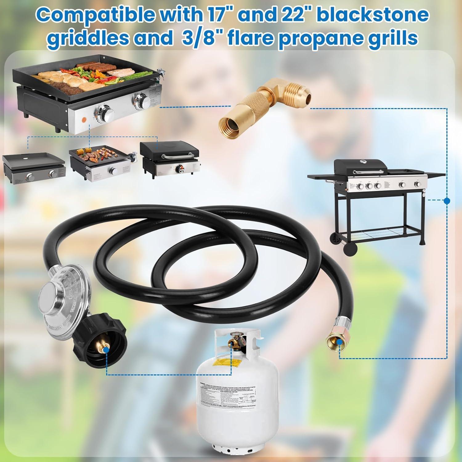 Manguera de Regulador de Propano Blackstone 1.52m con Adaptador