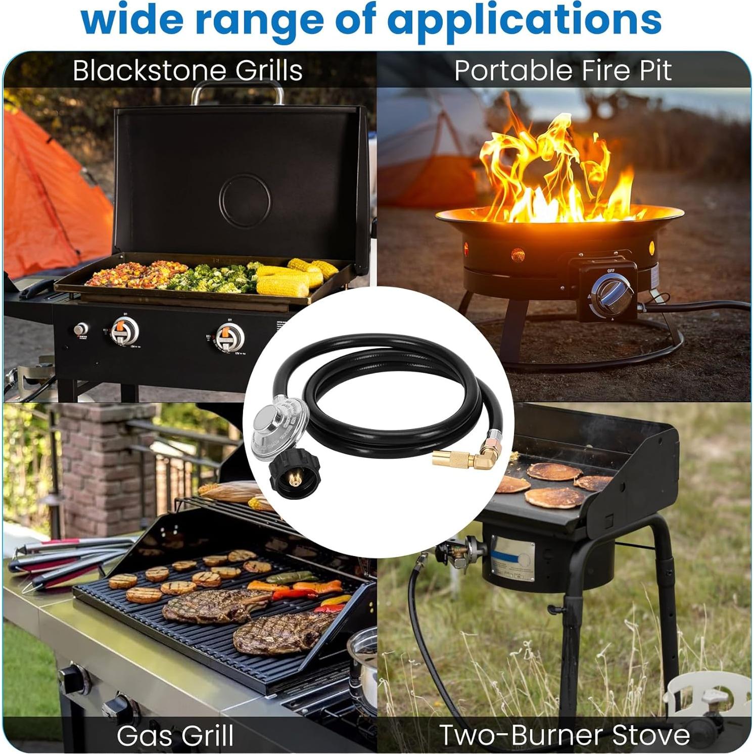 Manguera de Regulador de Propano Blackstone 1.52m con Adaptador